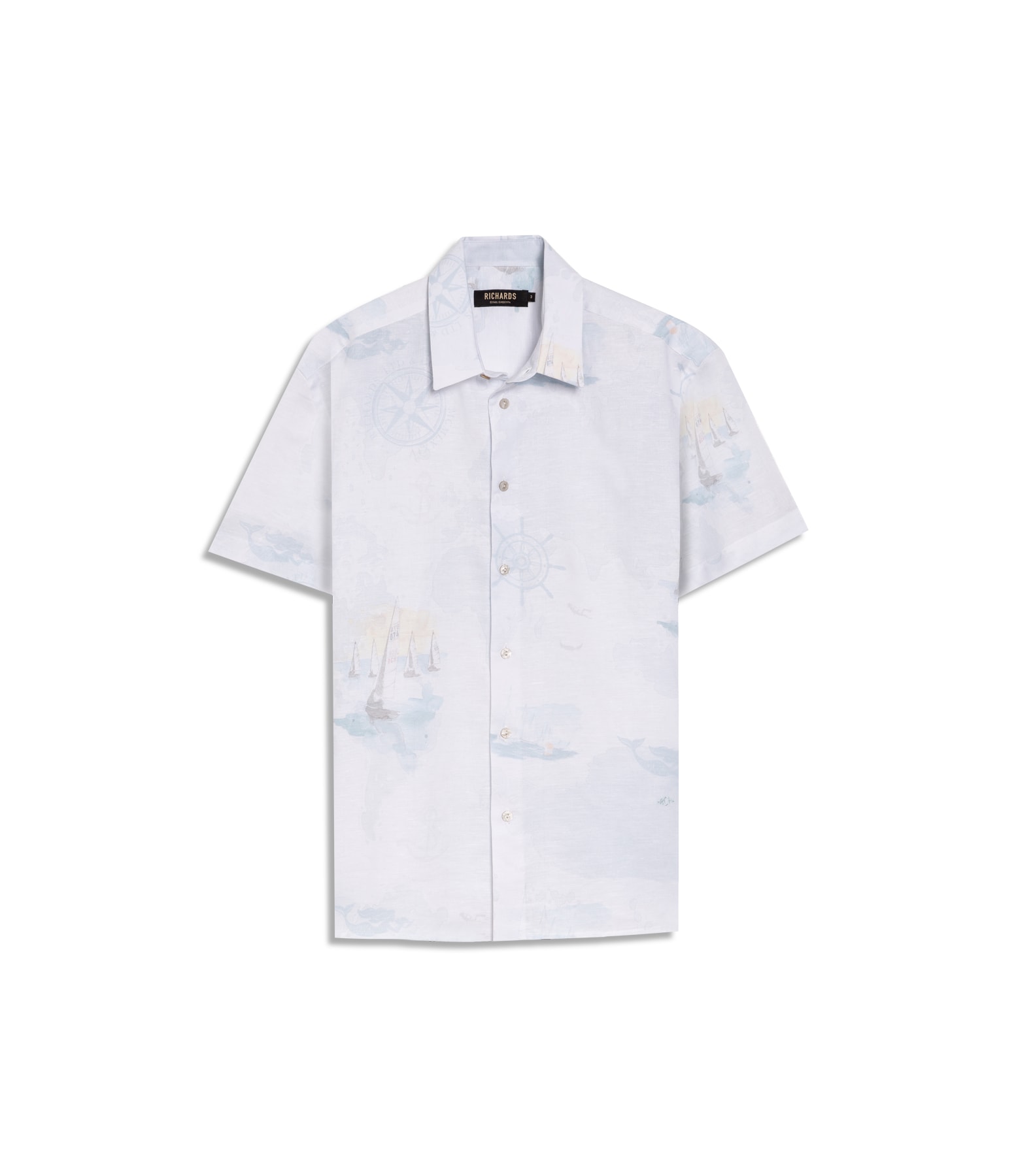 Camisa Cotê Náutica Linho Branco