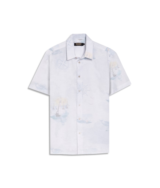 Camisa Cotê Náutica Linho Branco