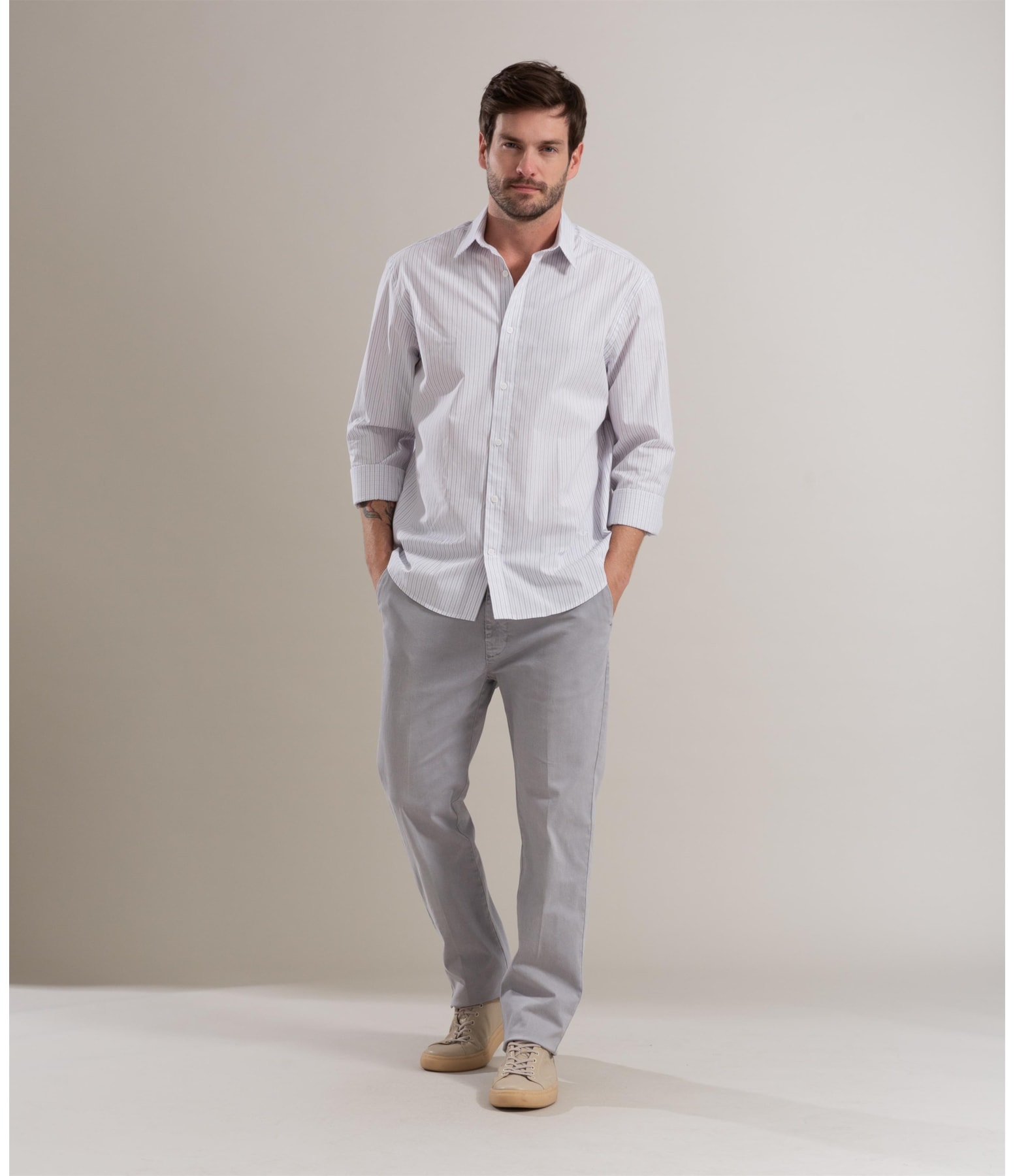 Camisa Cotton Miguel Ml Branco