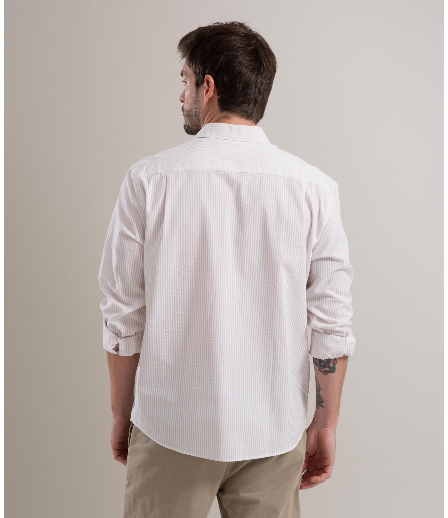 Camisa Cotton Nassau Ml Bege