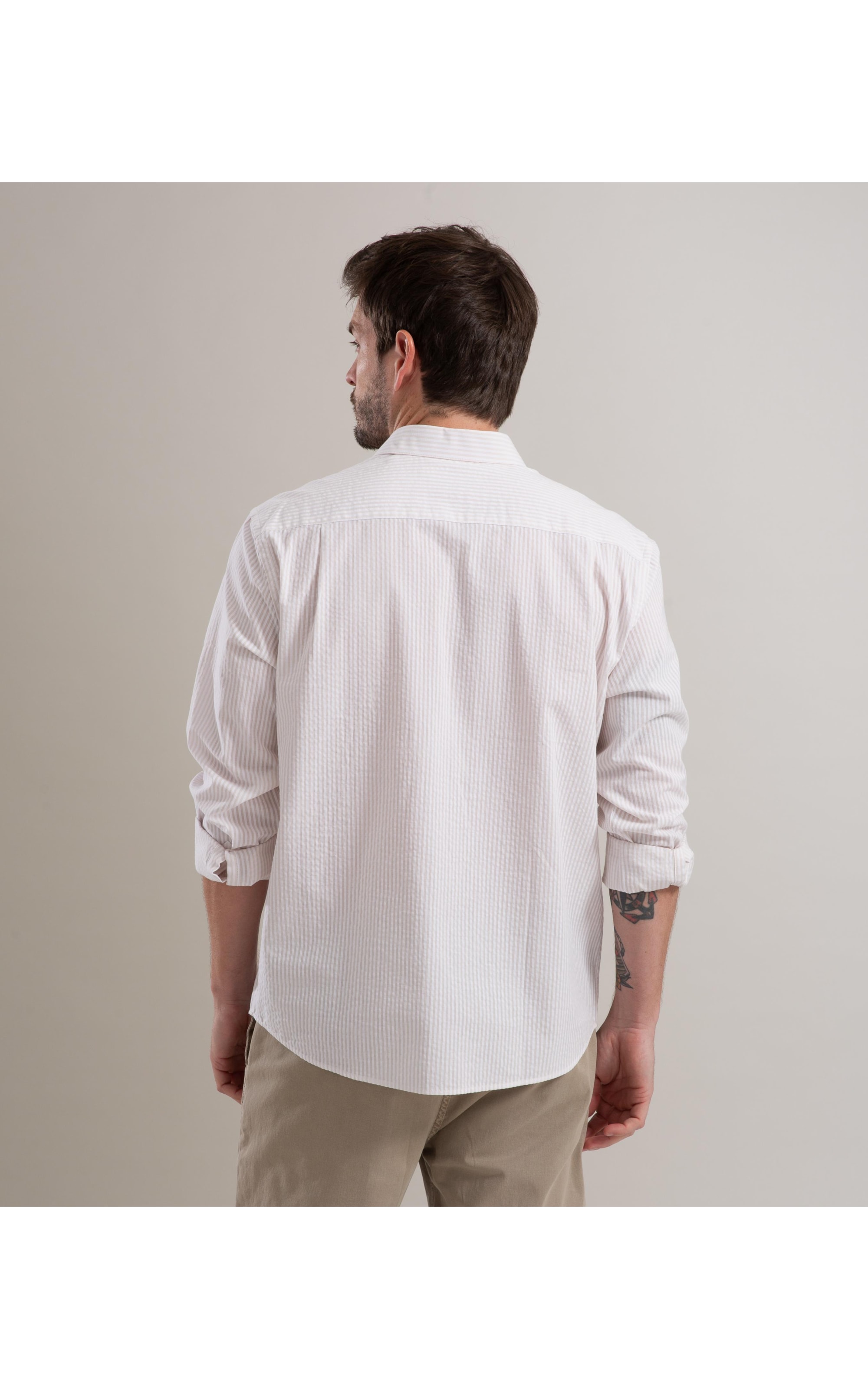 Camisa Cotton Nassau Ml Bege