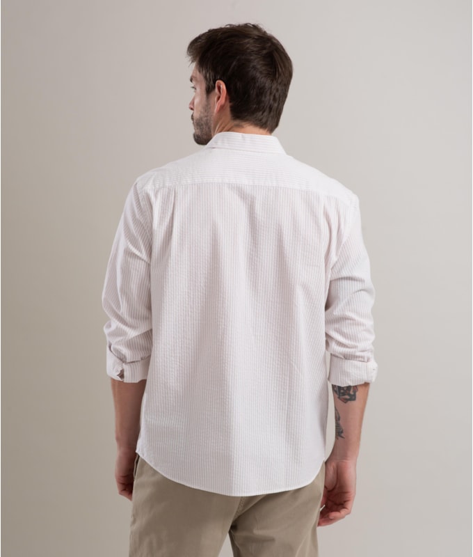 Camisa Cotton Nassau Ml Bege