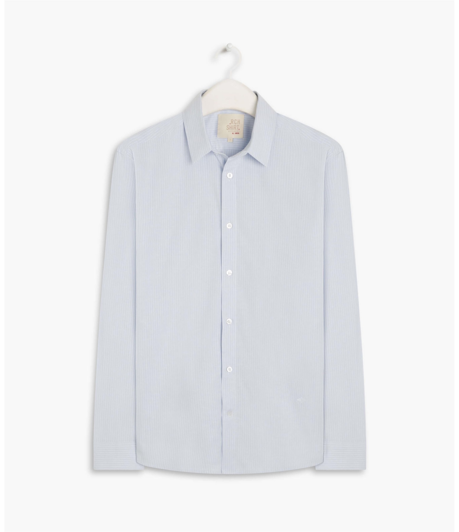 Camisa Cotton Steve Ml Azul Claro
