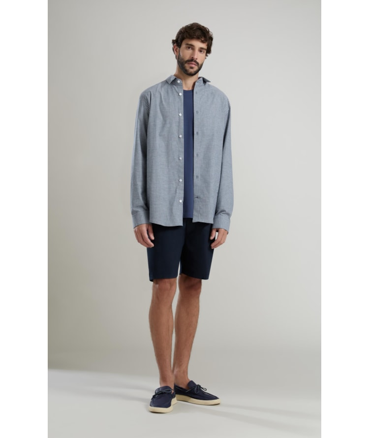 Camisa Cotton Xadrex Andre Ml Marinho