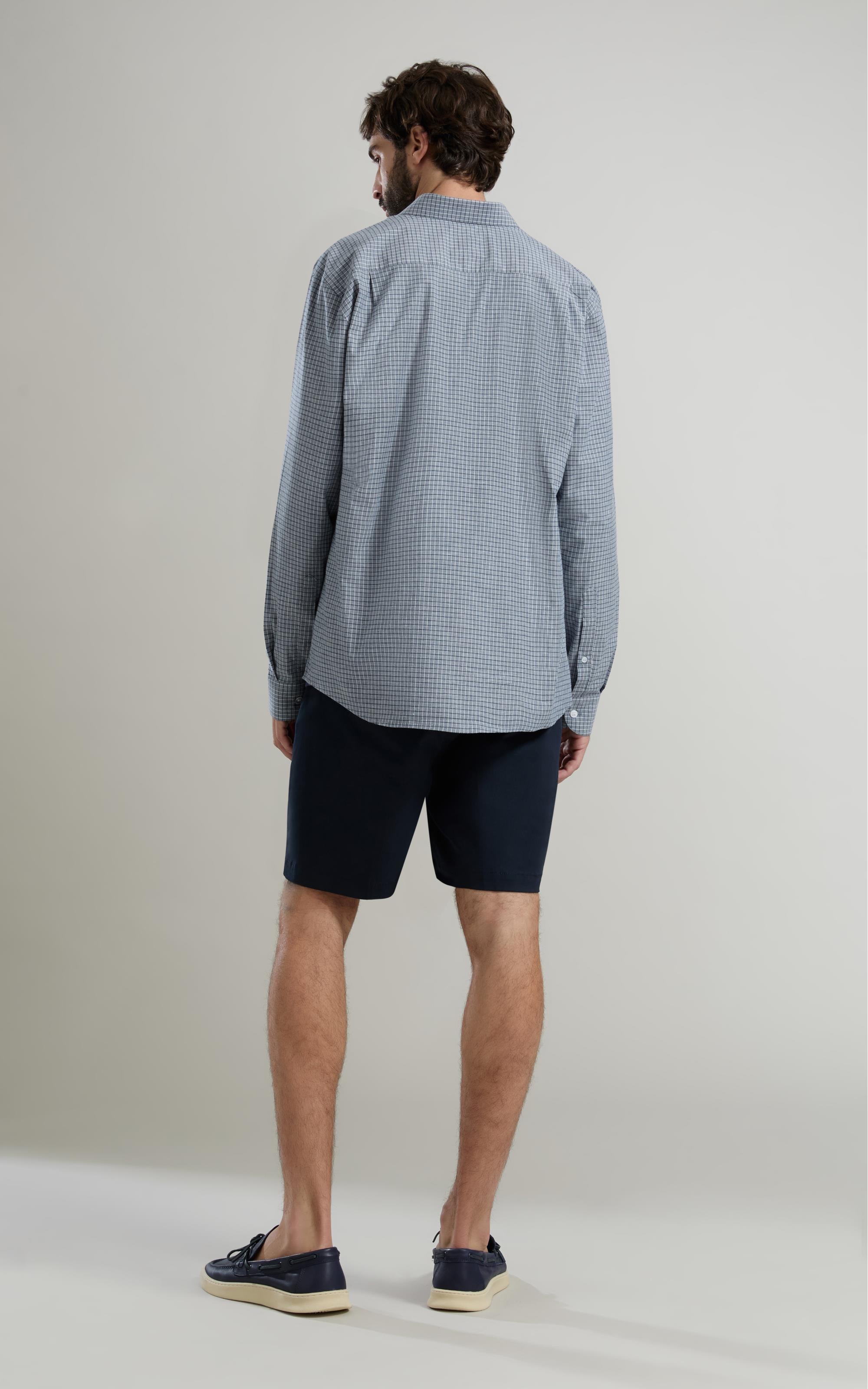 Camisa Cotton Xadrex Andre Ml Marinho