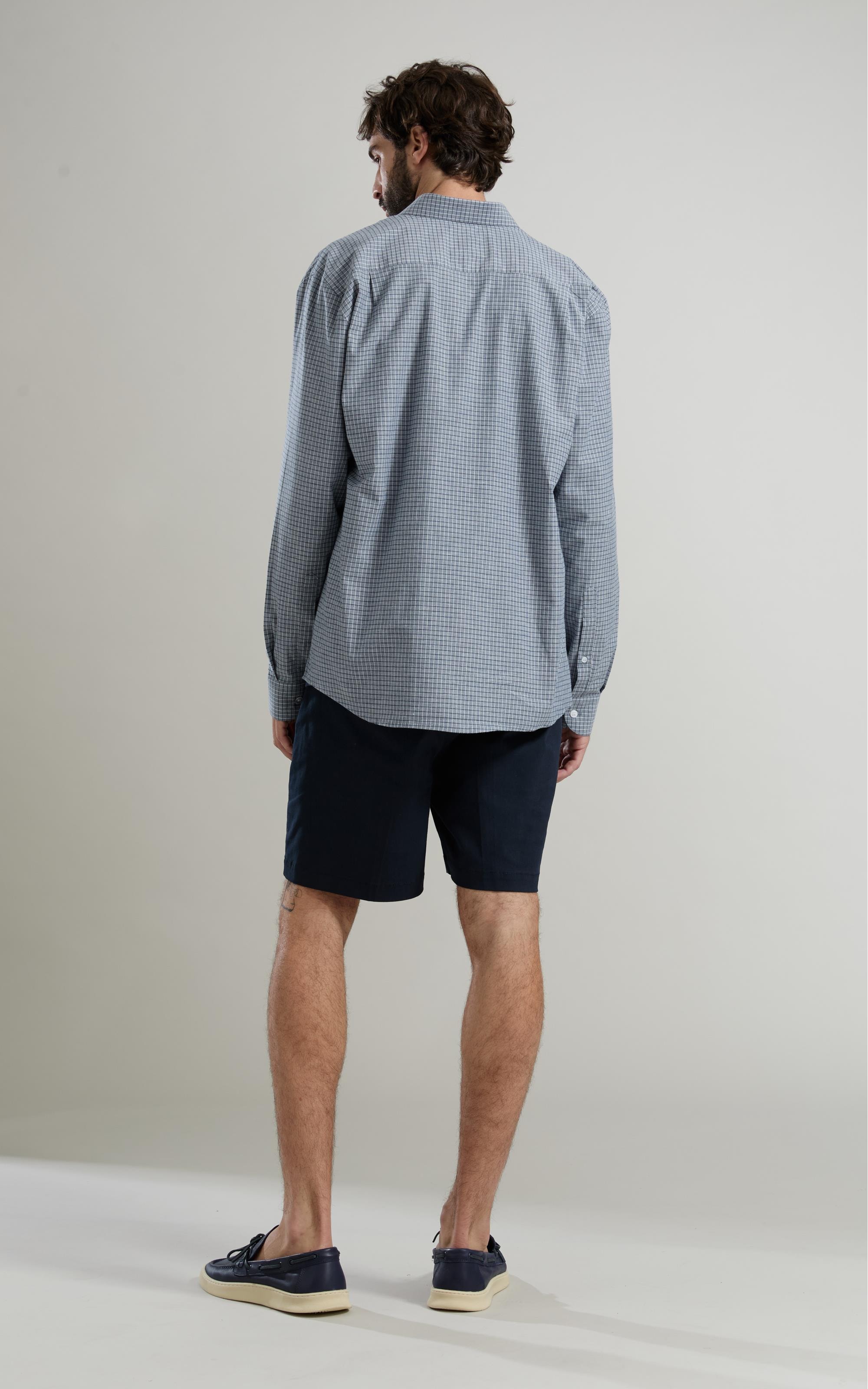 Camisa Cotton Xadrex Andre Ml Marinho