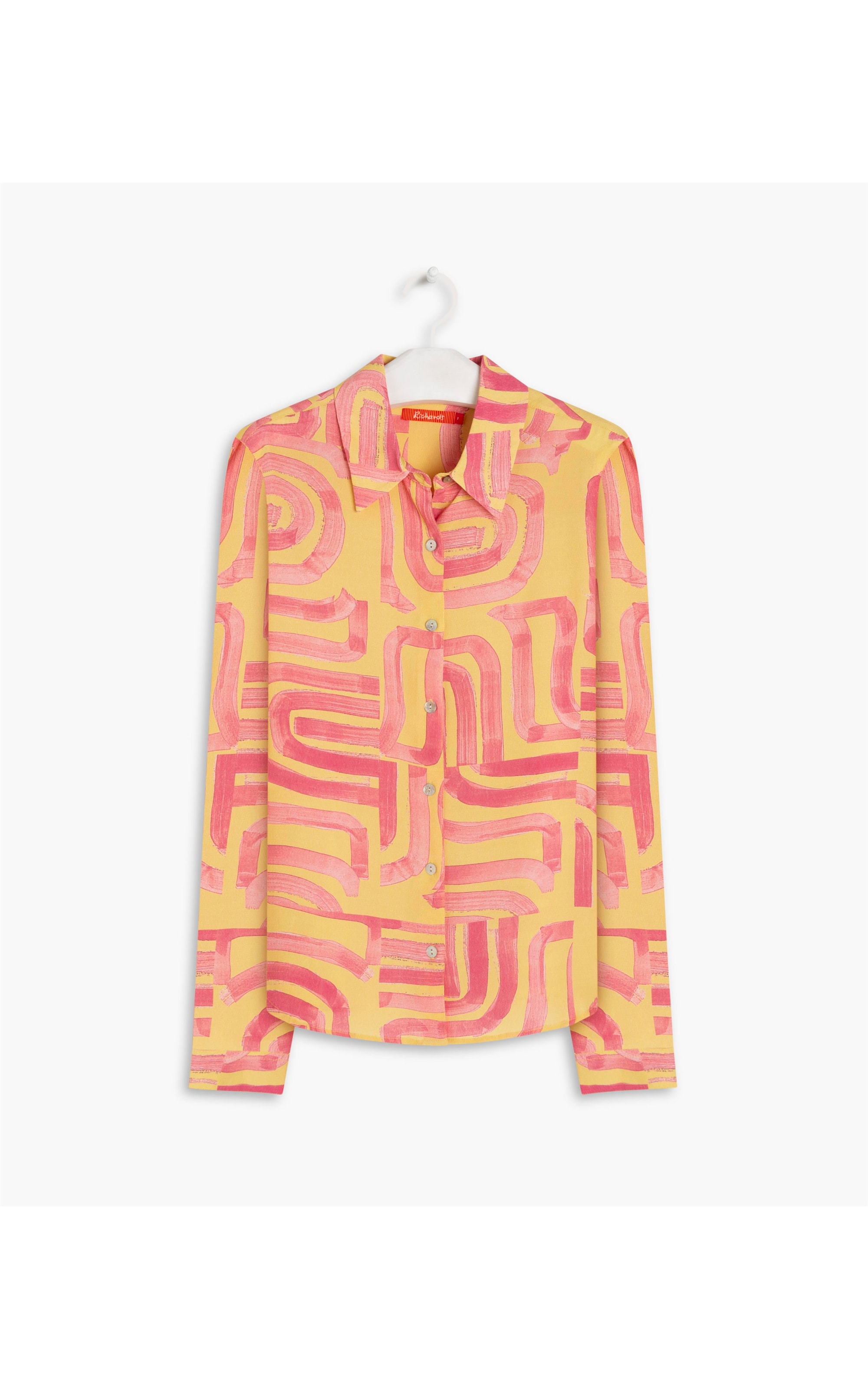 Camisa Dalia Brush Tiles Amarelo