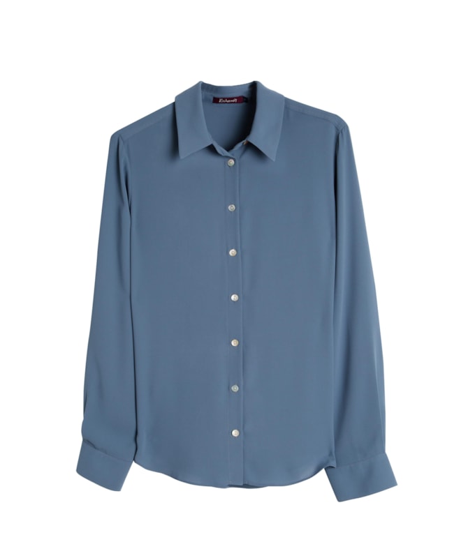 Camisa Dalia Lisa  Azul Seco