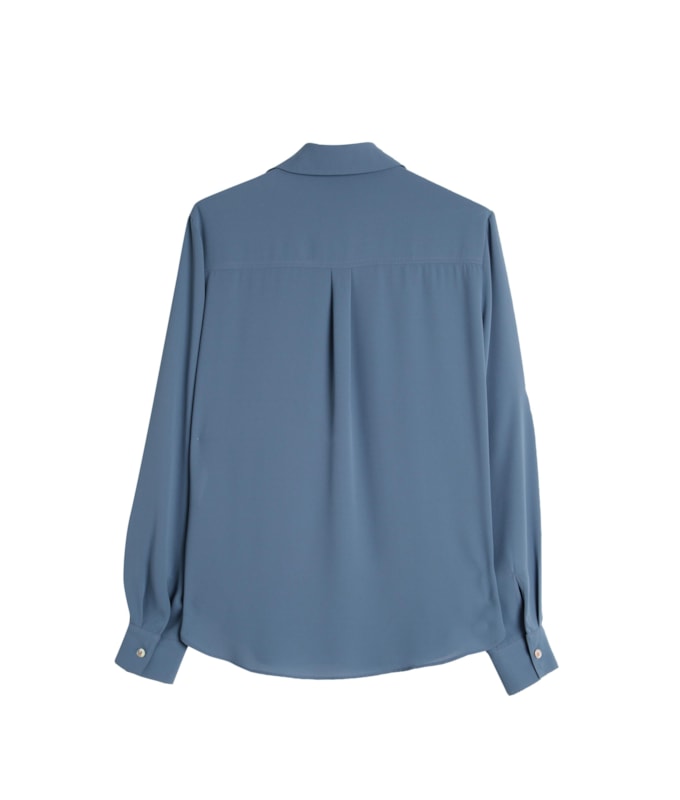 Camisa Dalia Lisa  Azul Seco