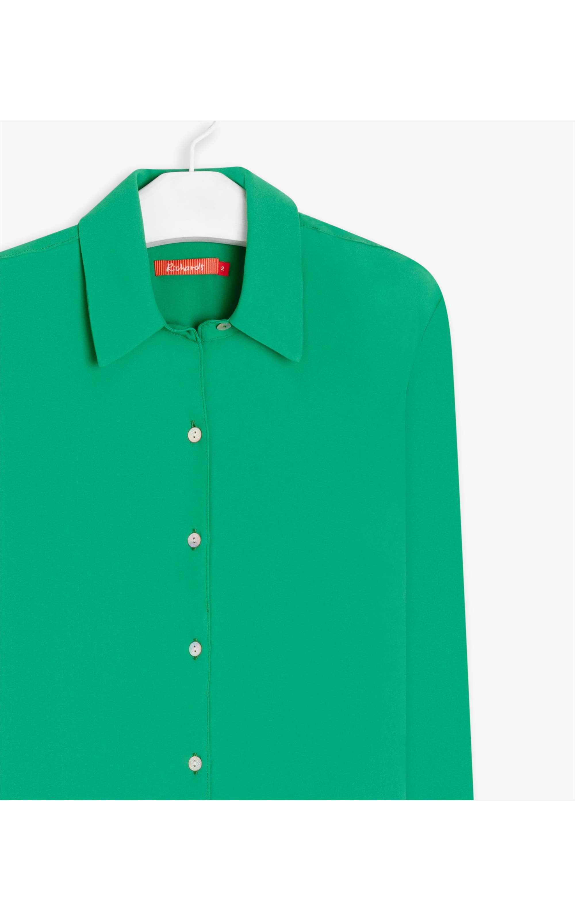 Camisa Dalia Lisa Verde Maca