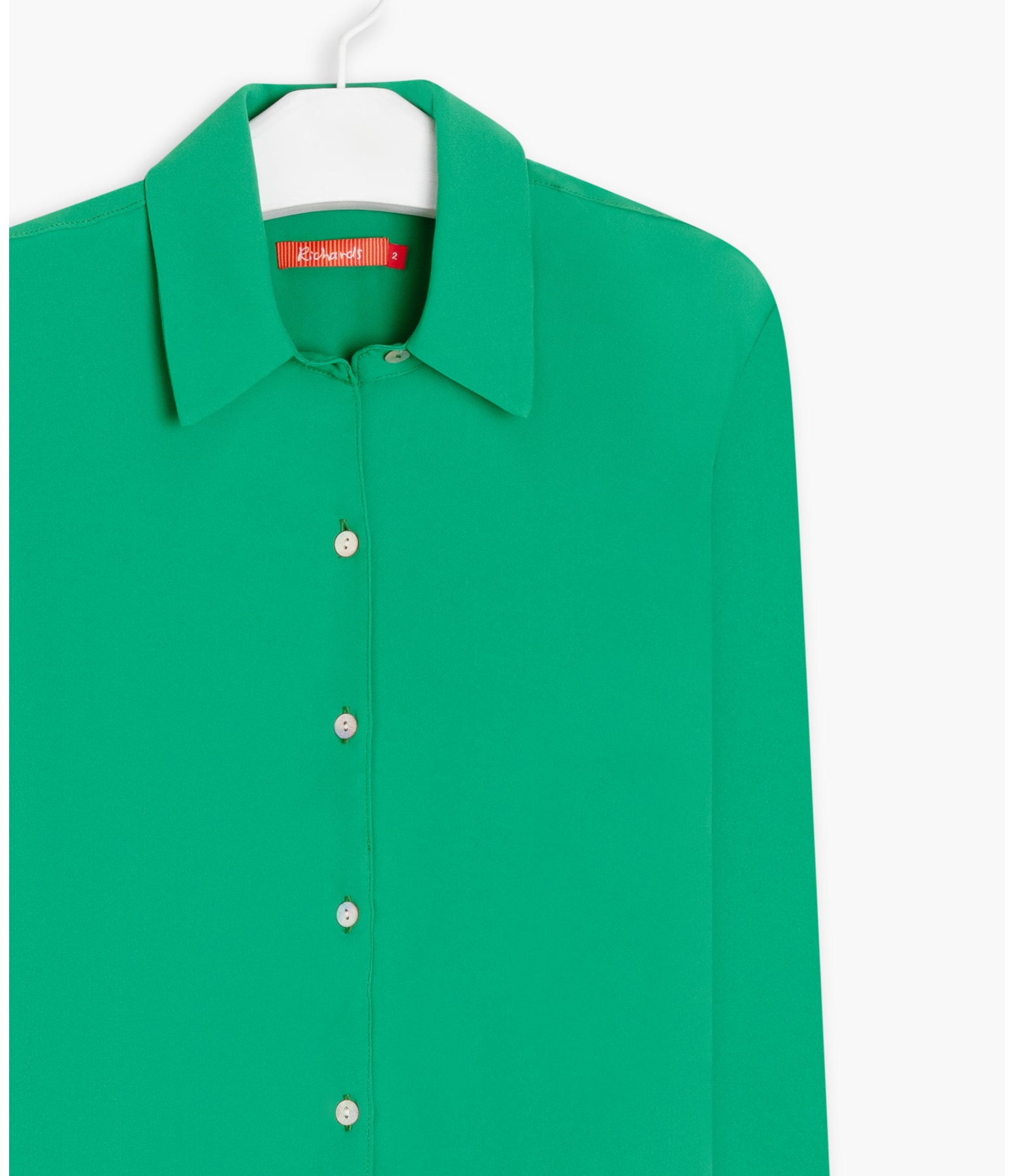 Camisa Dalia Lisa Verde Maca