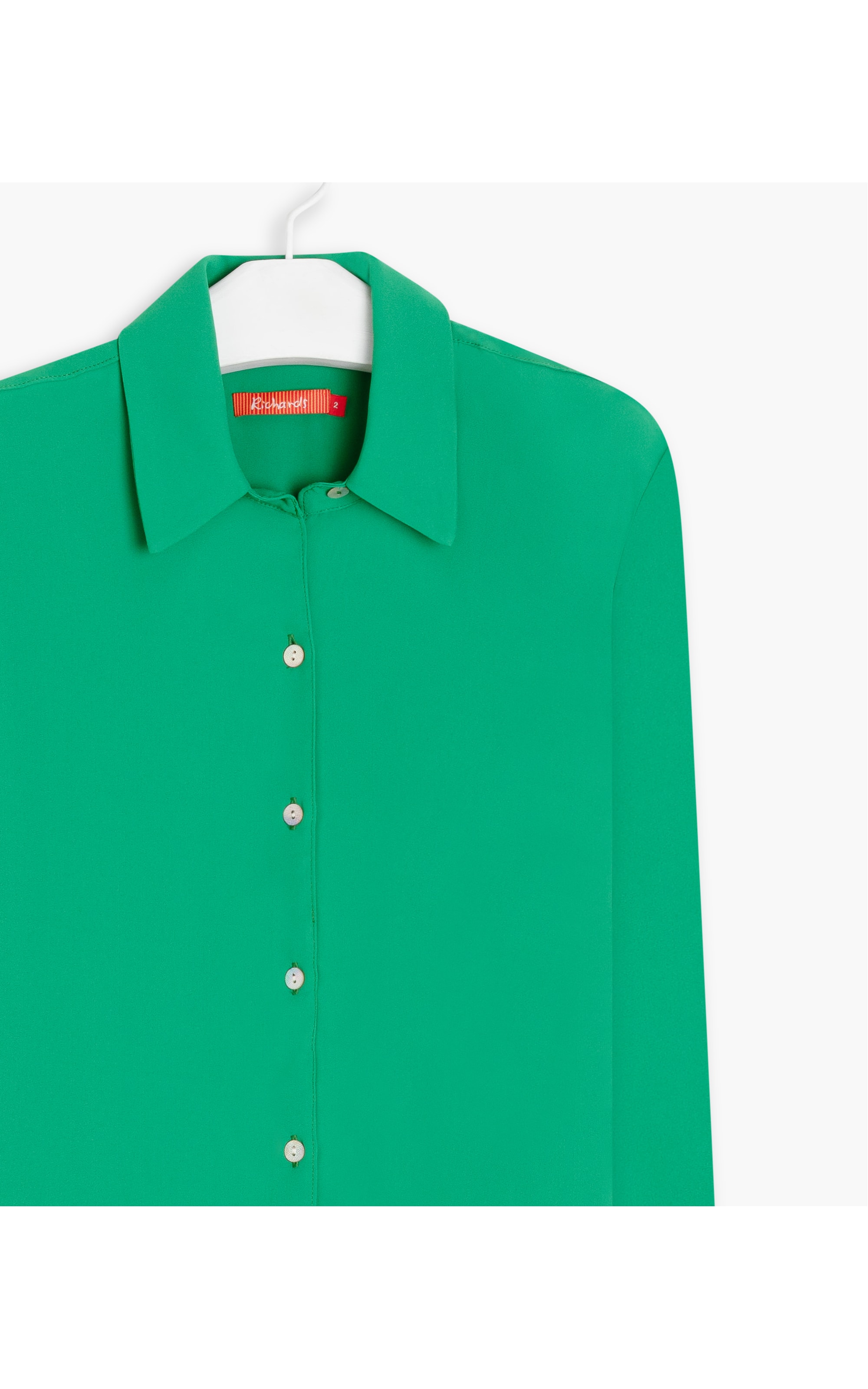 Camisa Dalia Lisa Verde Maca