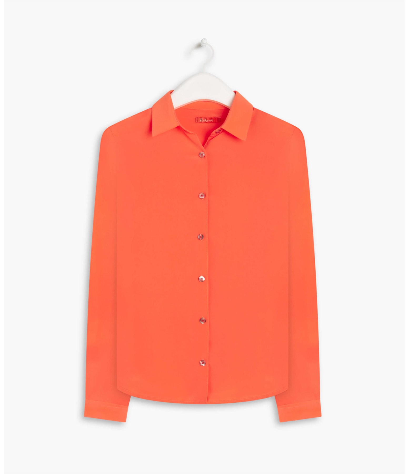 Camisa Dalia Seda Lisa Coral