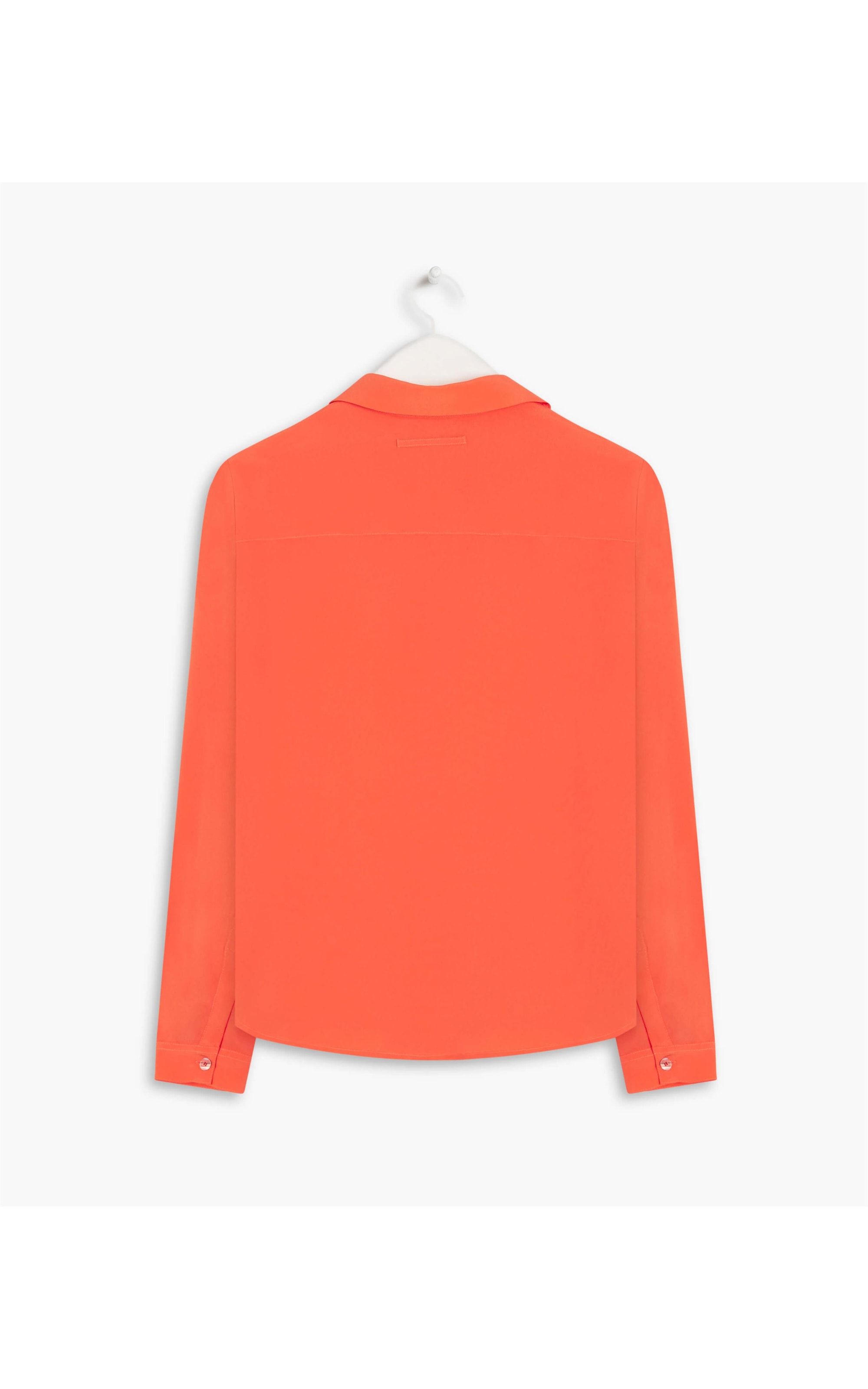 Camisa Dalia Seda Lisa Coral