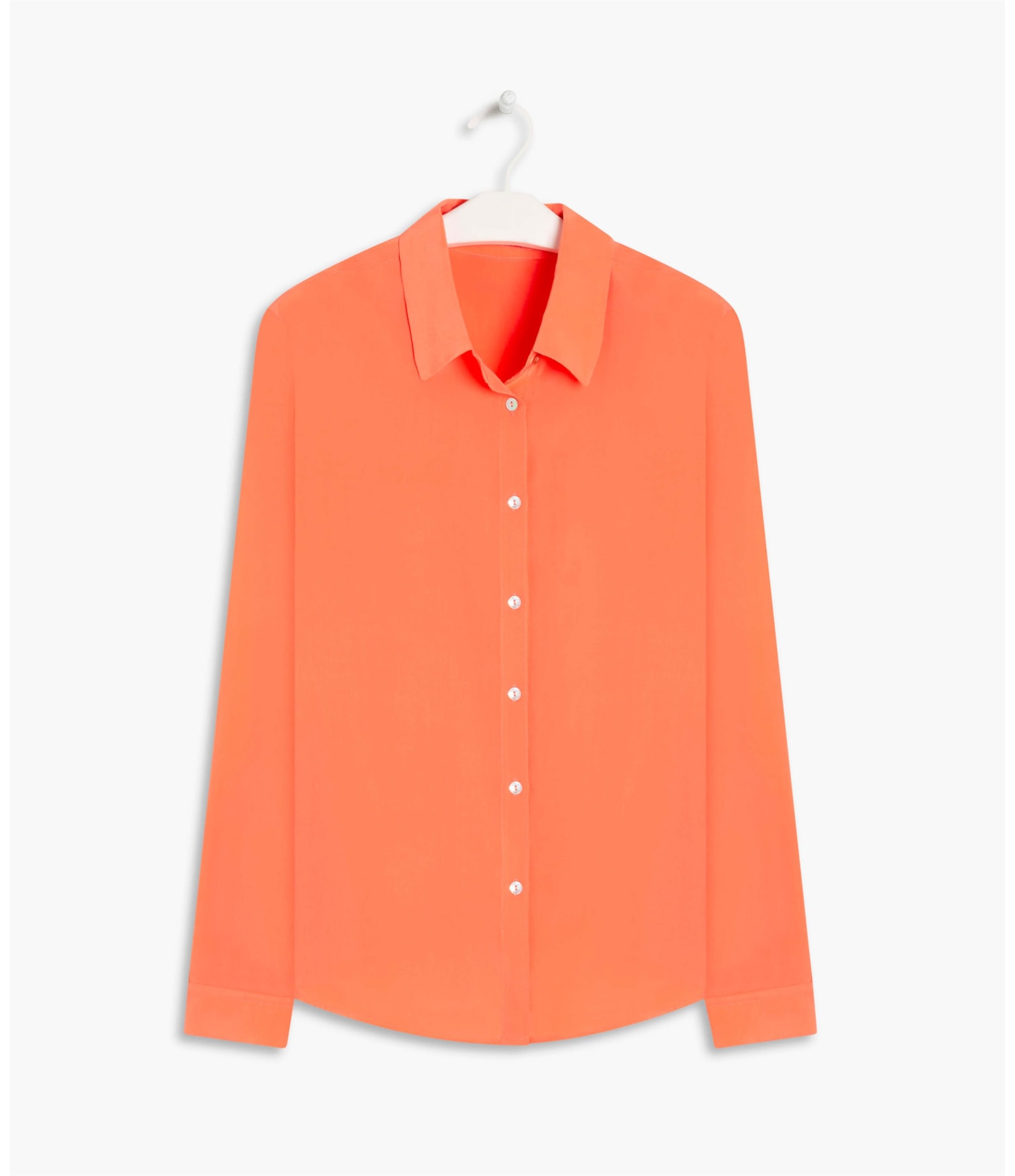 Camisa Dalia Seda Lisa Coral