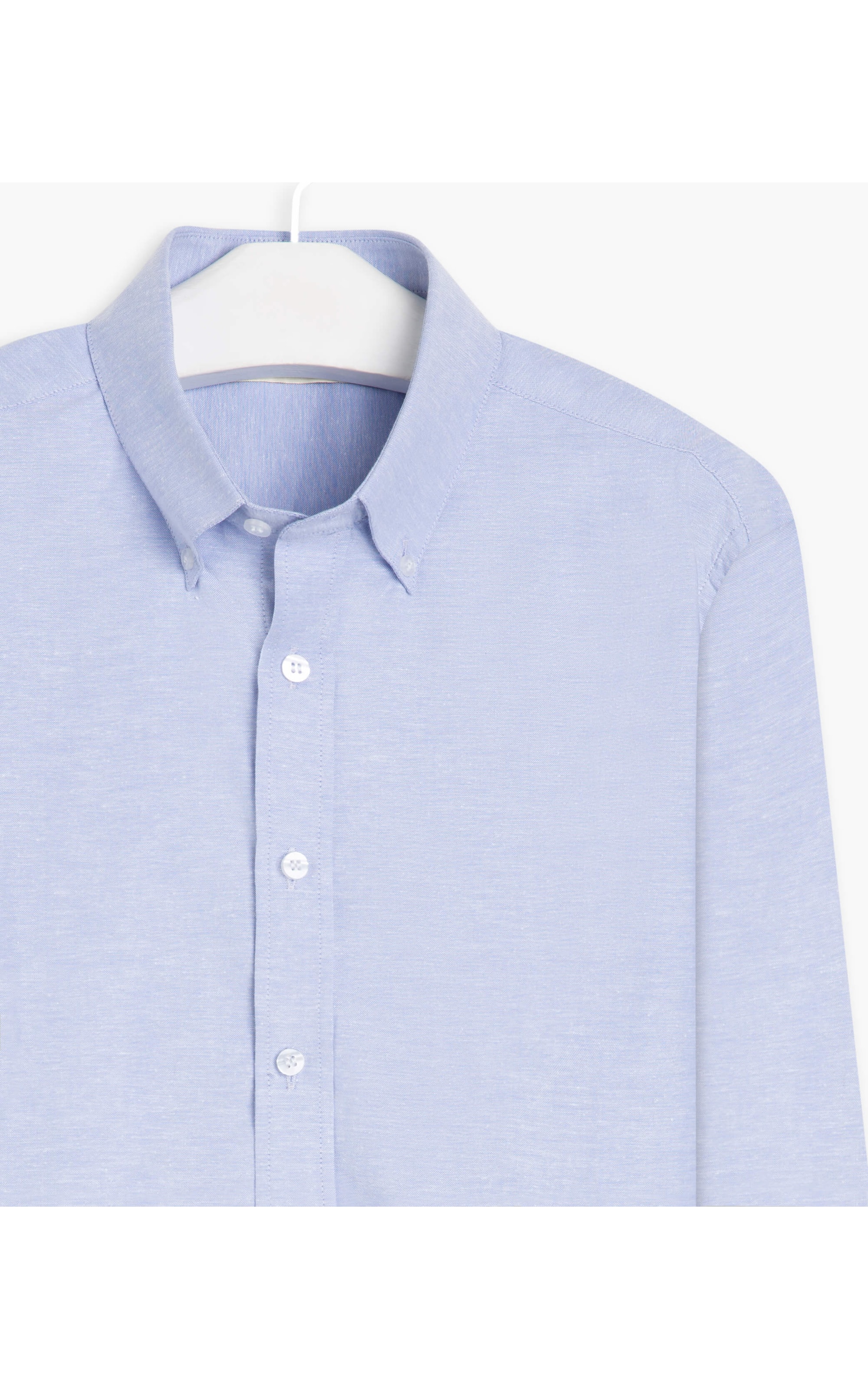 Camisa Deniel Oxford Bd Ml Azul Seco