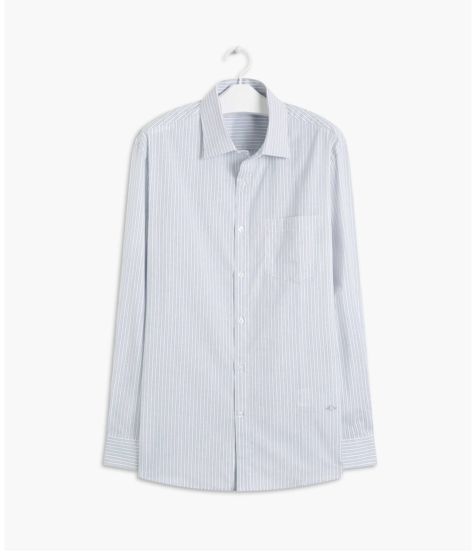 Camisa Dublin Listrada Ml Azul Bic