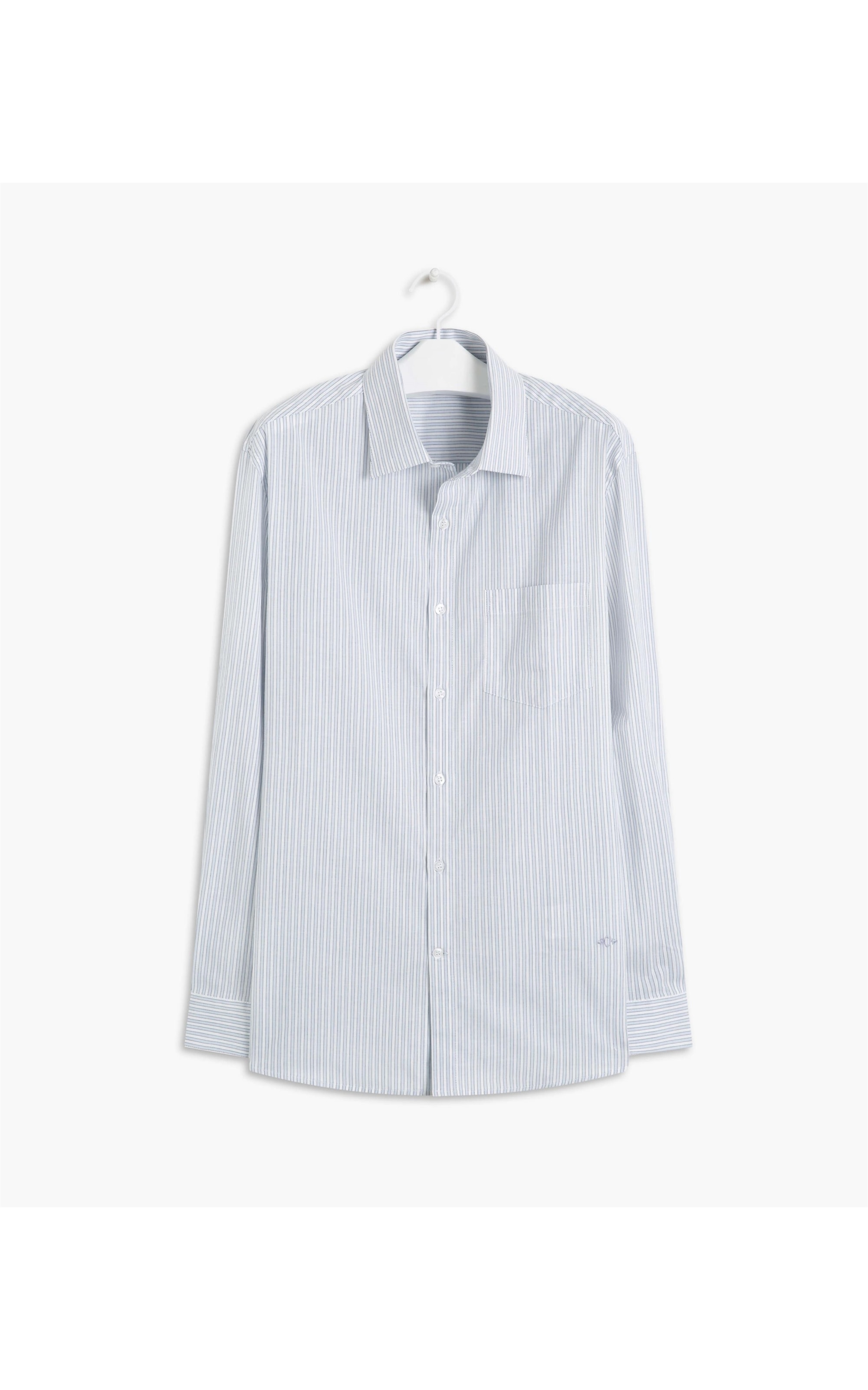 Camisa Dublin Listrada Ml Azul Bic