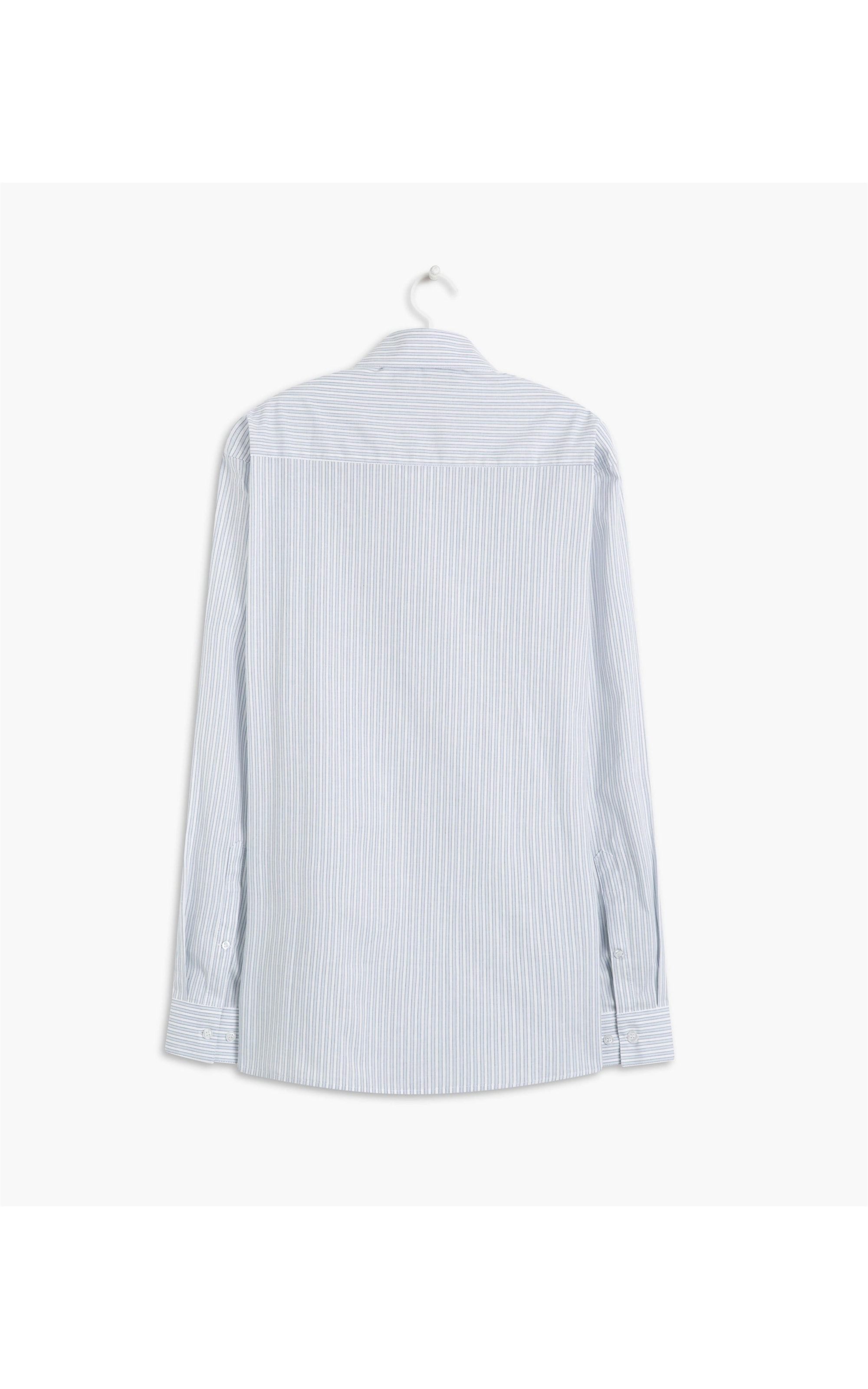 Camisa Dublin Listrada Ml Azul Bic