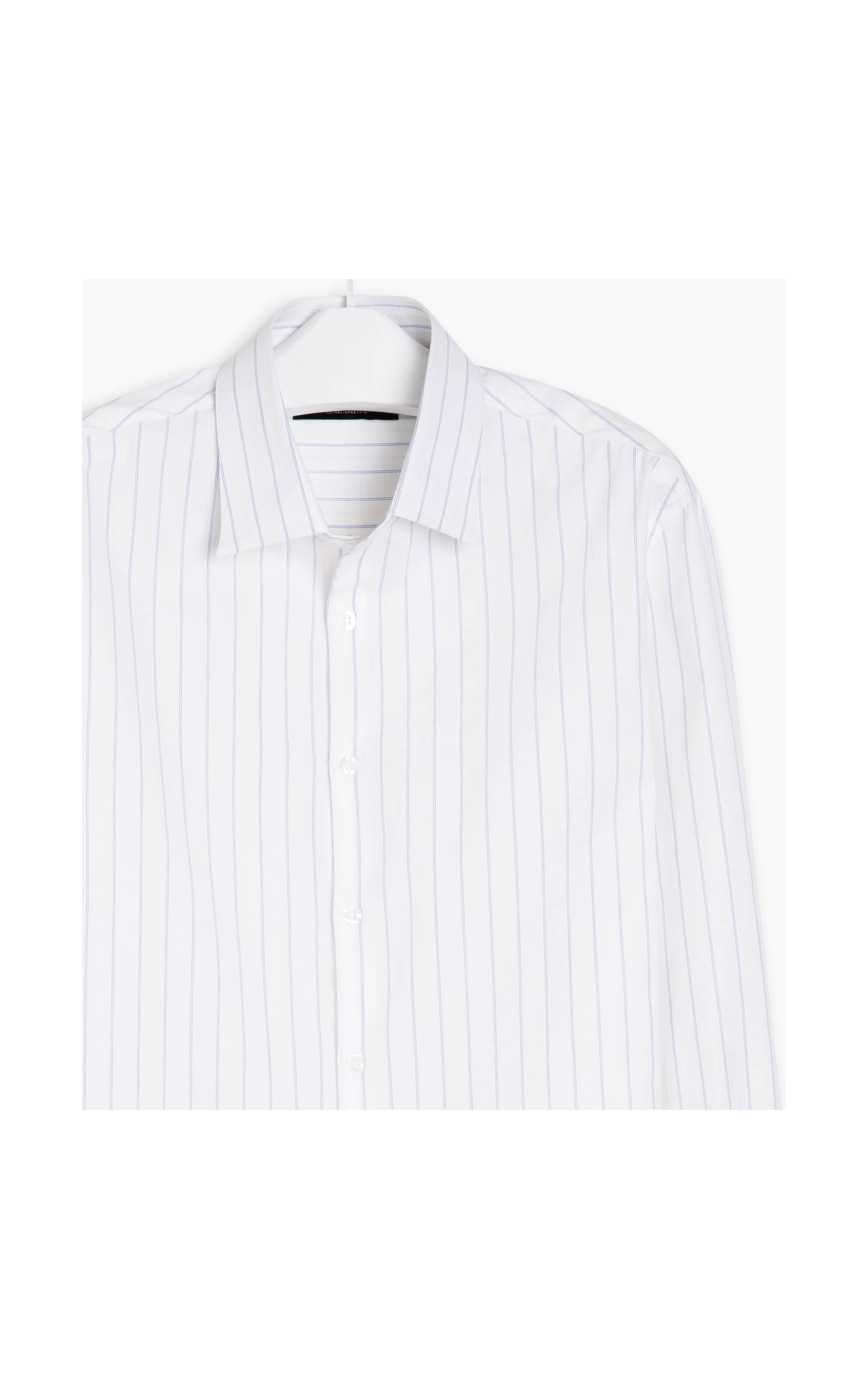 Camisa Eduardo Traveller Ft Listrado Ml Azul Claro