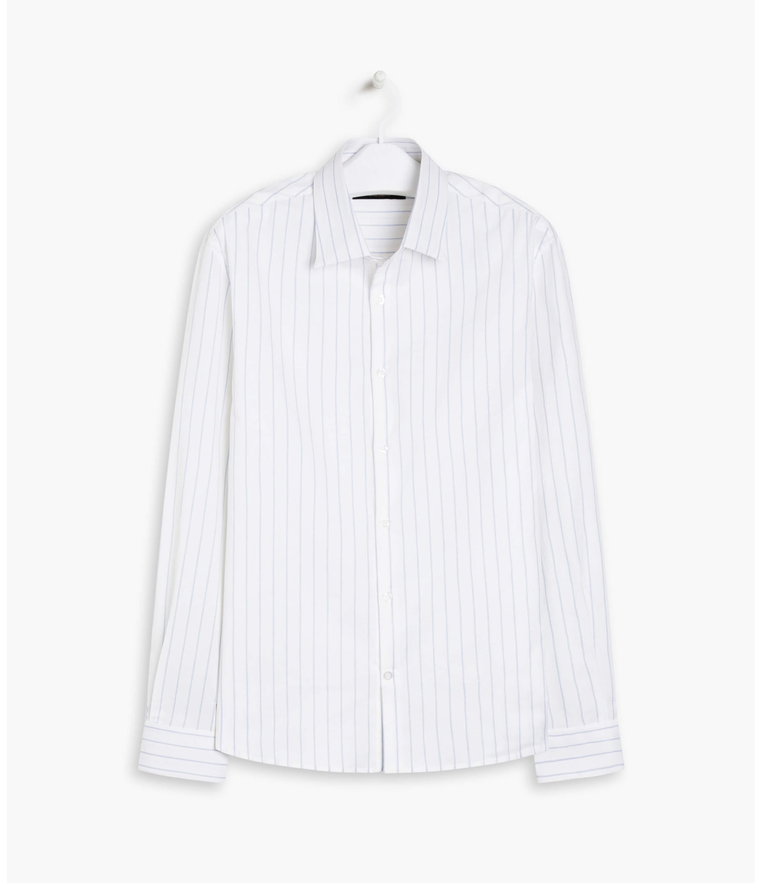 Camisa Eduardo Traveller Ft Listrado Ml Azul Claro
