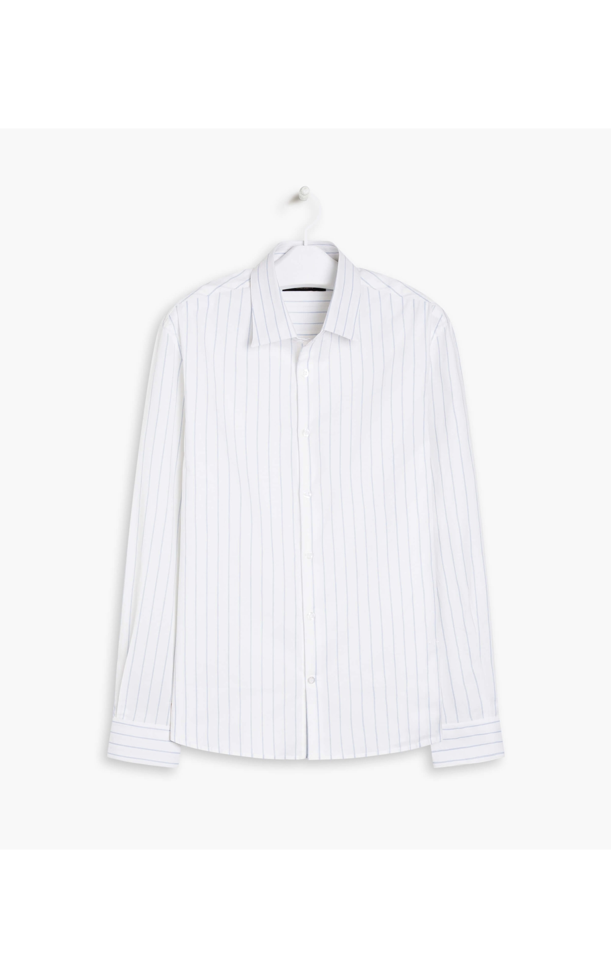 Camisa Eduardo Traveller Ft Listrado Ml Azul Claro