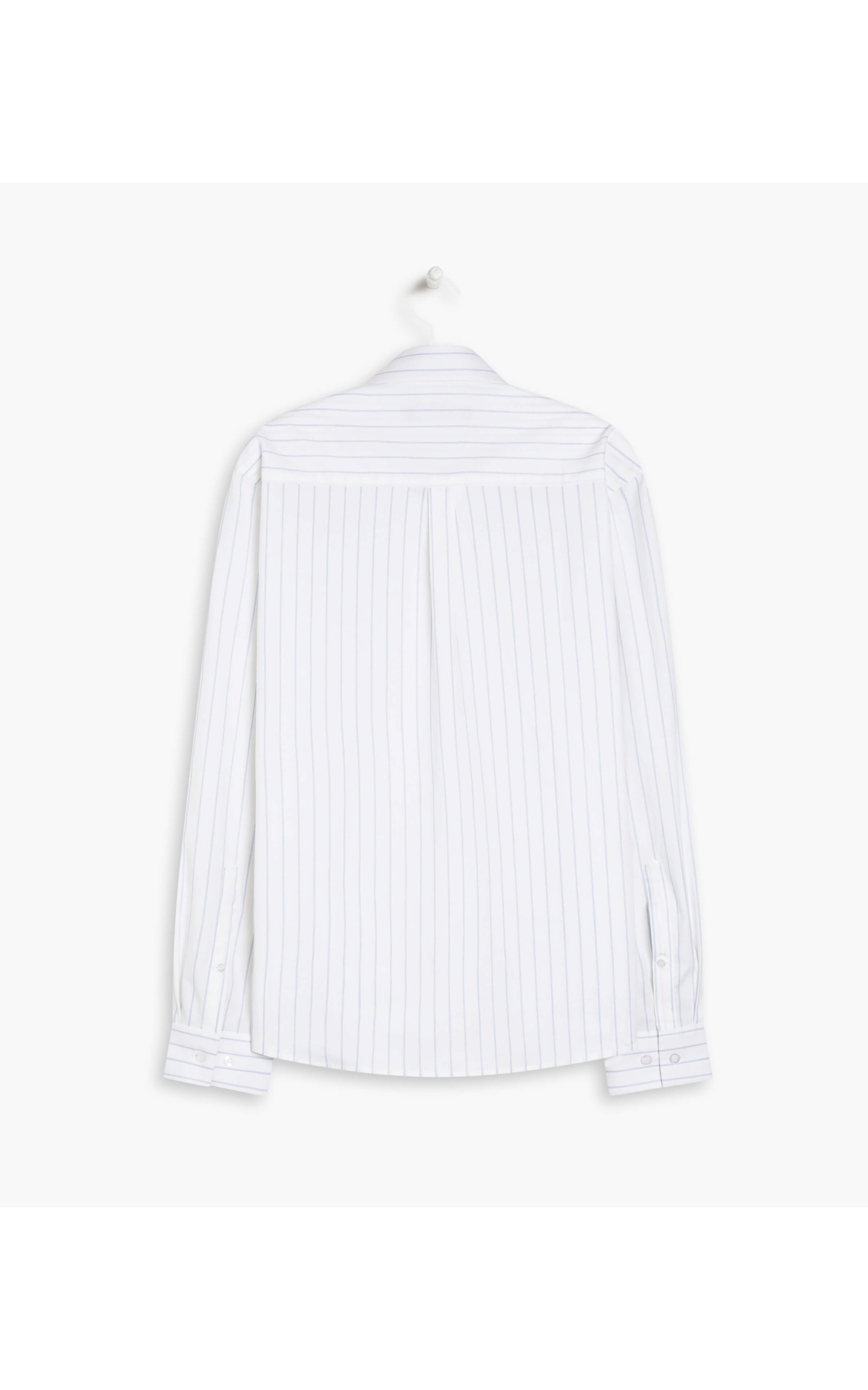 Camisa Eduardo Traveller Ft Listrado Ml Azul Claro