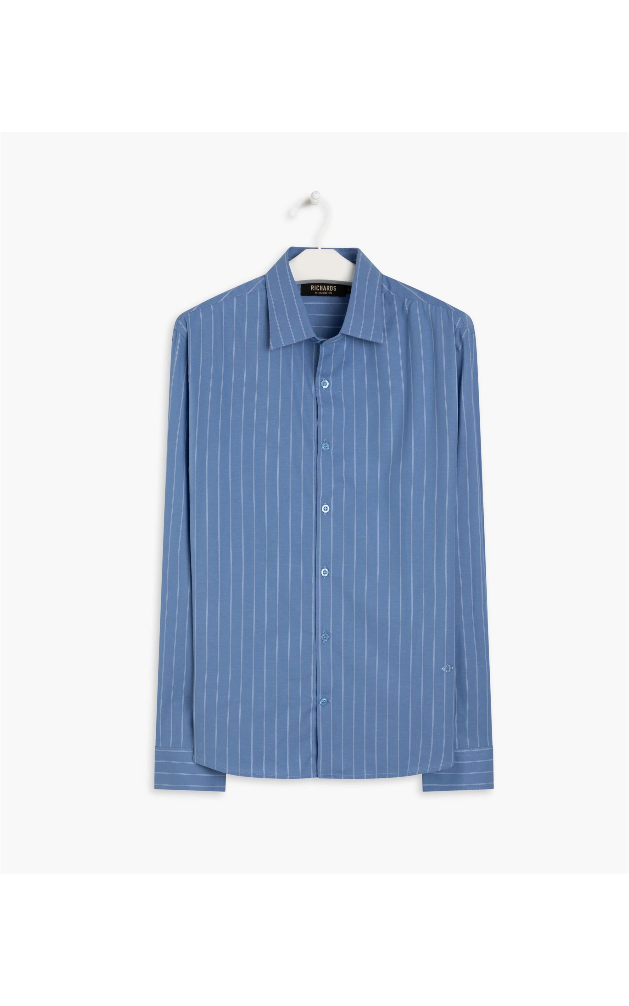 Camisa Eduardo Traveller Ft Listrado Ml Marinho