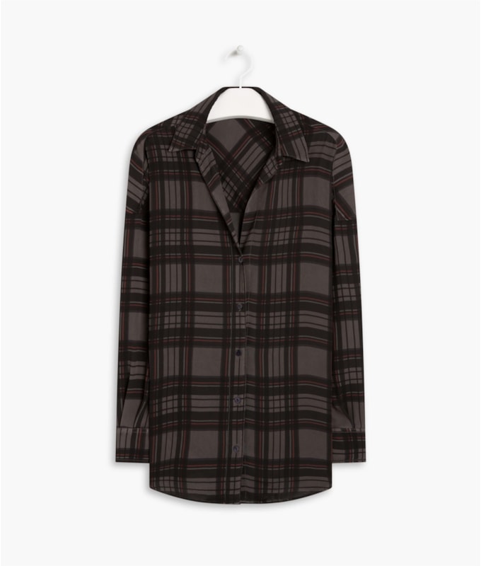Camisa Elis Est Tartan Tabaco