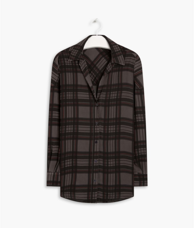 Camisa Elis Est Tartan Tabaco