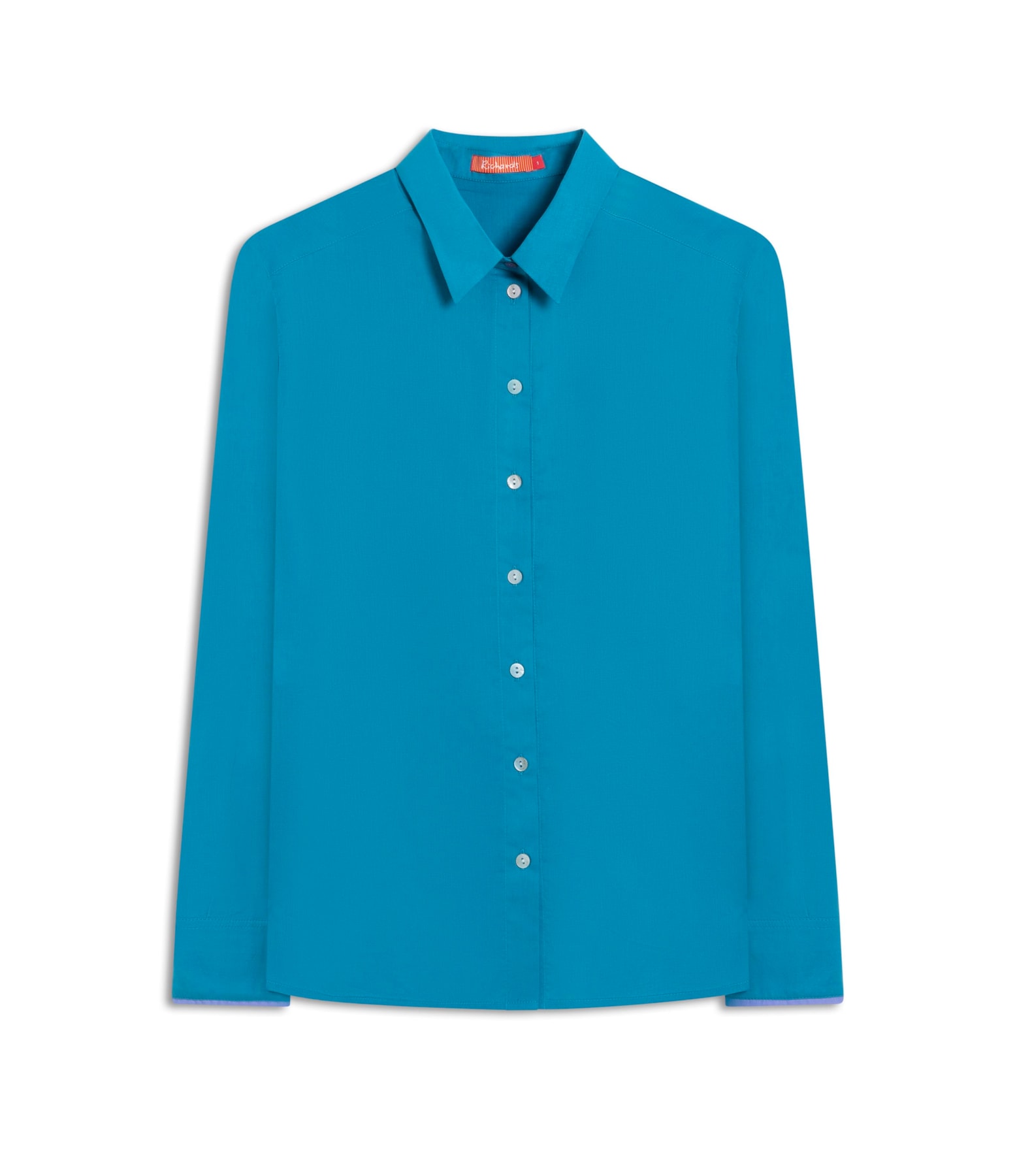 Camisa Emy Voil Algodao Turquesa