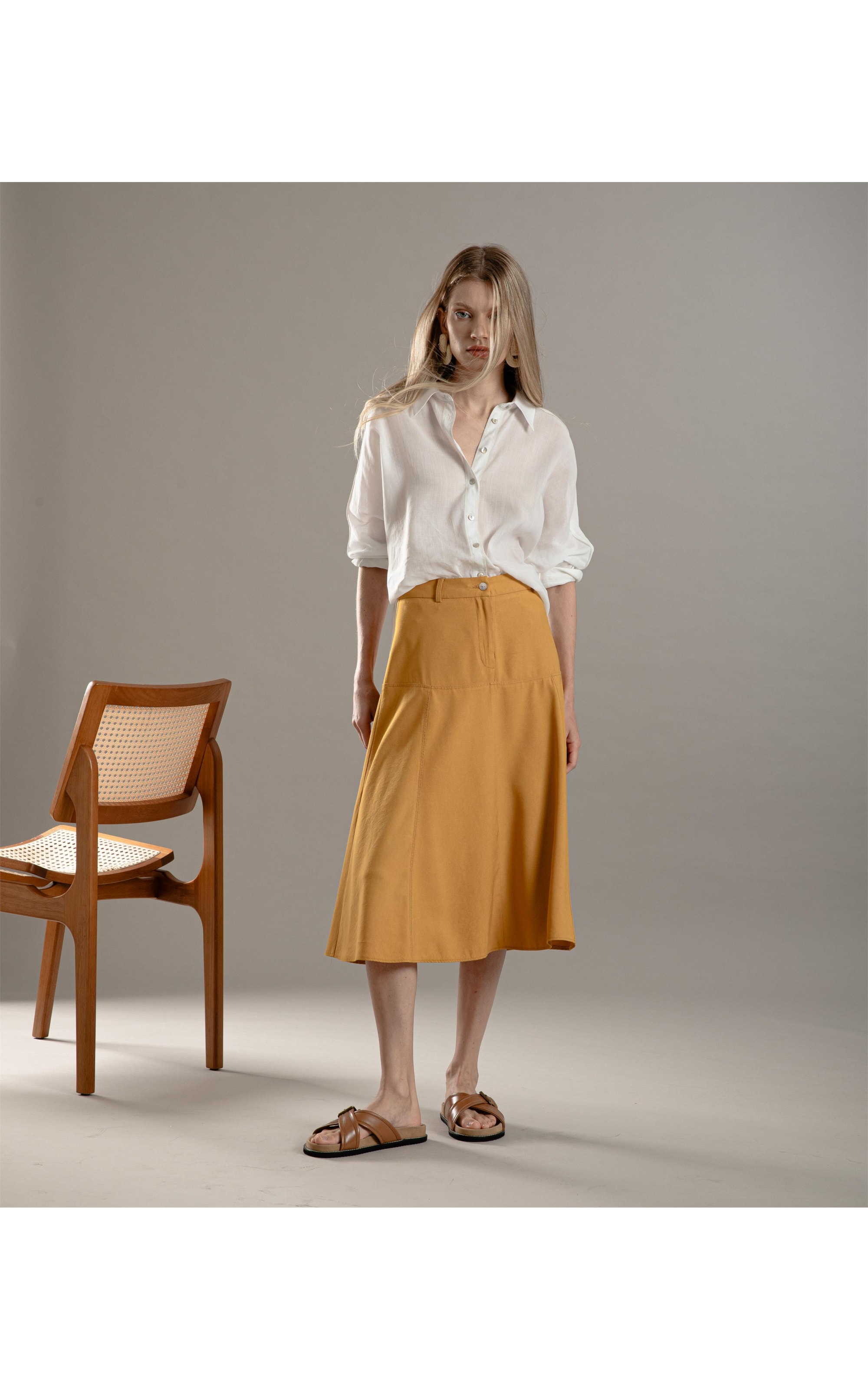 Camisa Enid Rami Blend Branco