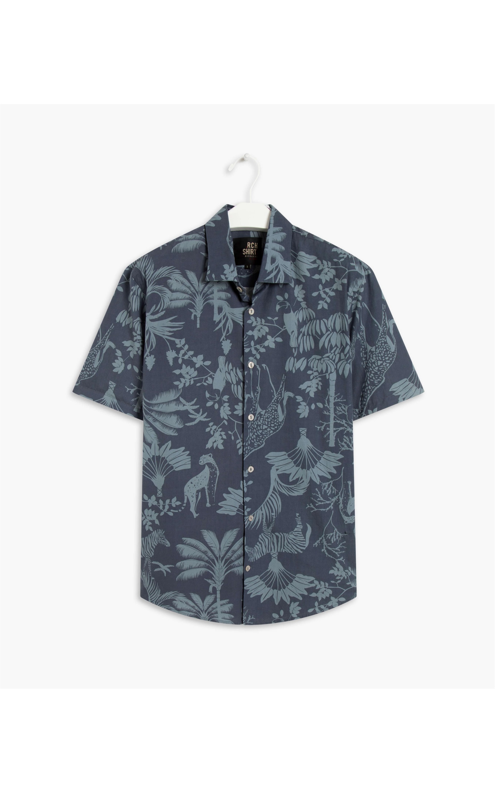  Camisa Estampada Africa Ml Marinho