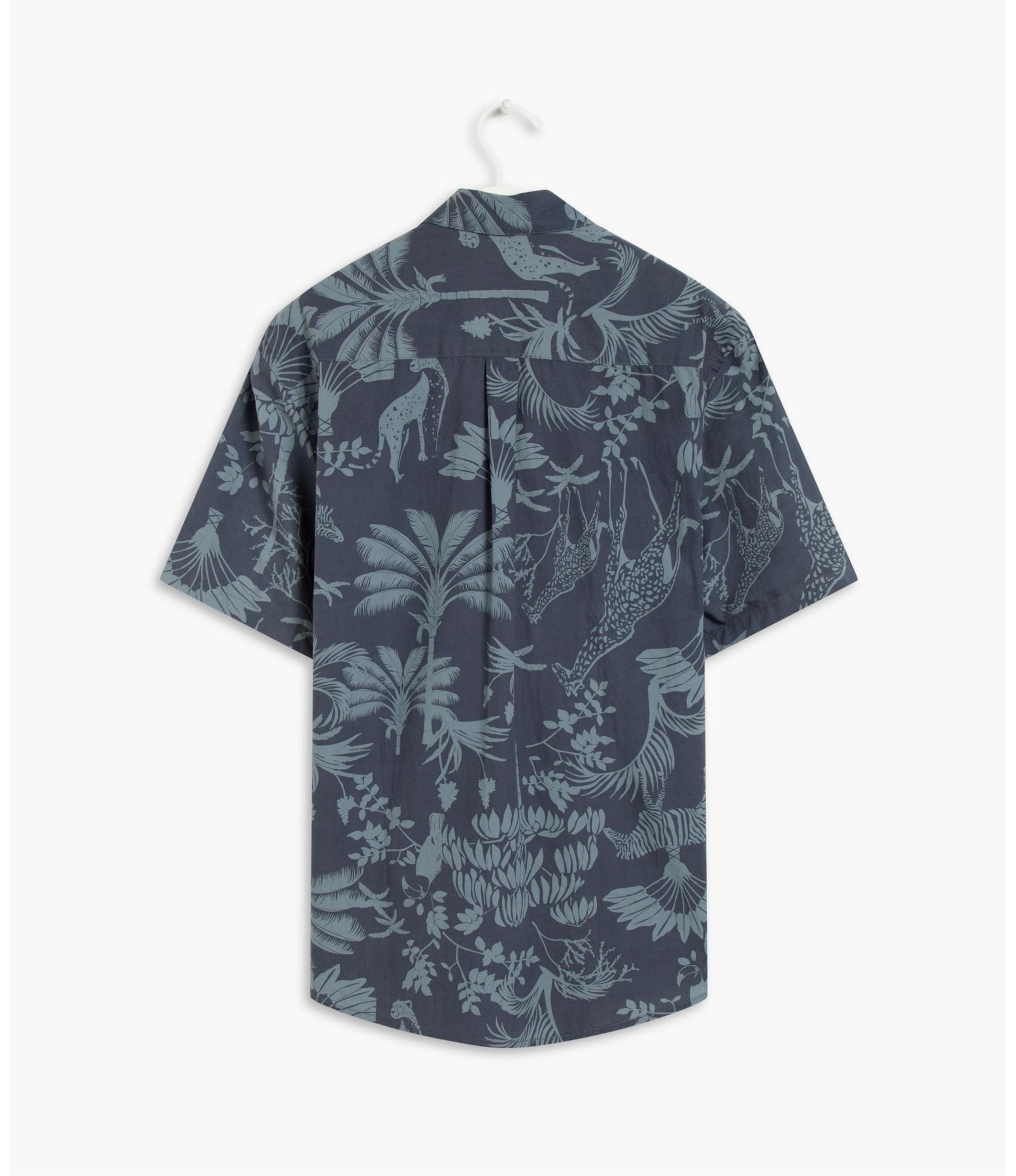  Camisa Estampada Africa Ml Marinho