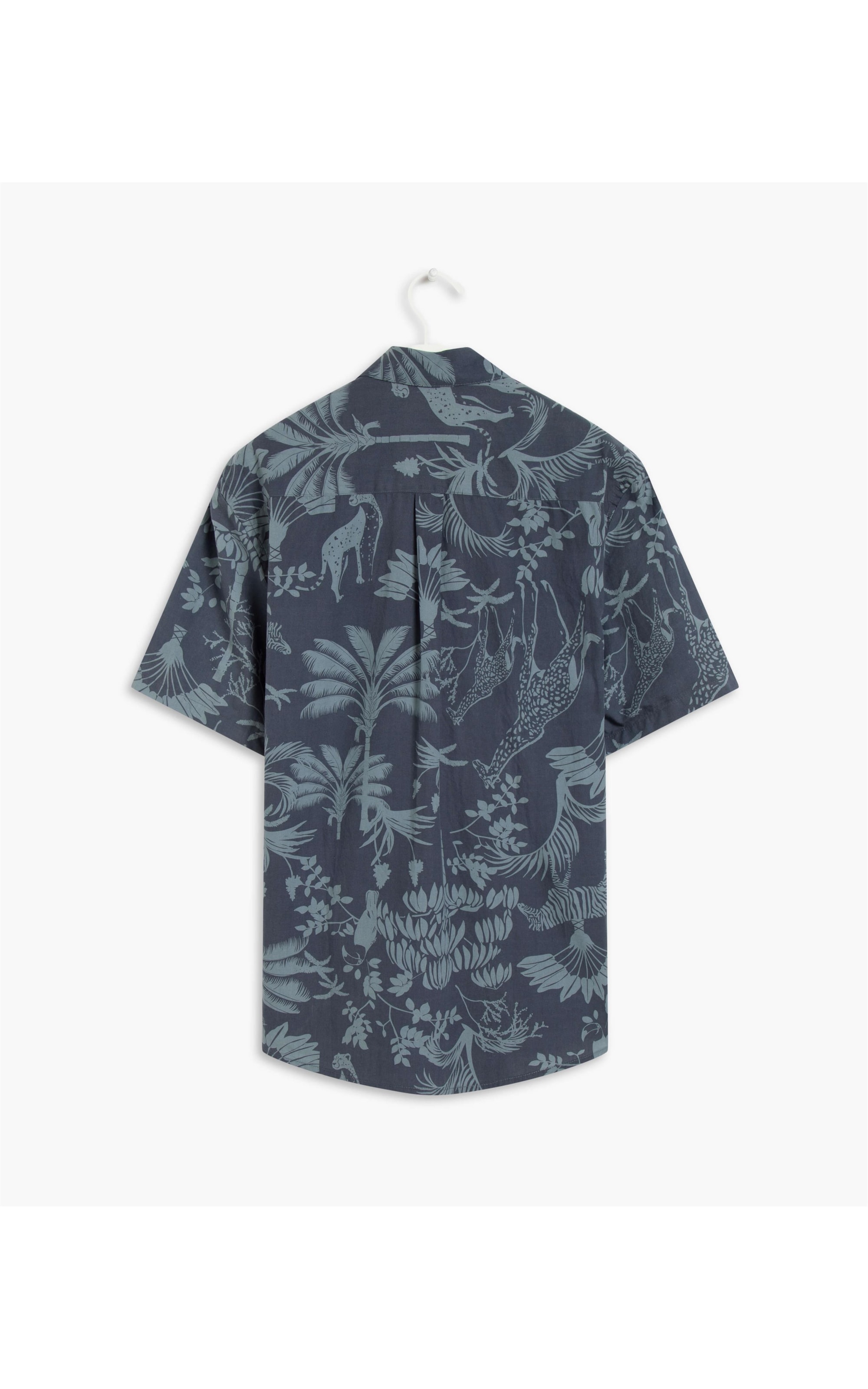  Camisa Estampada Africa Ml Marinho