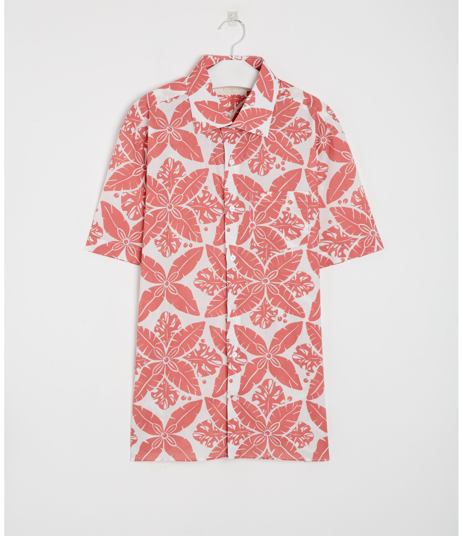 Camisa Estampada Banana Leaf Vermelho