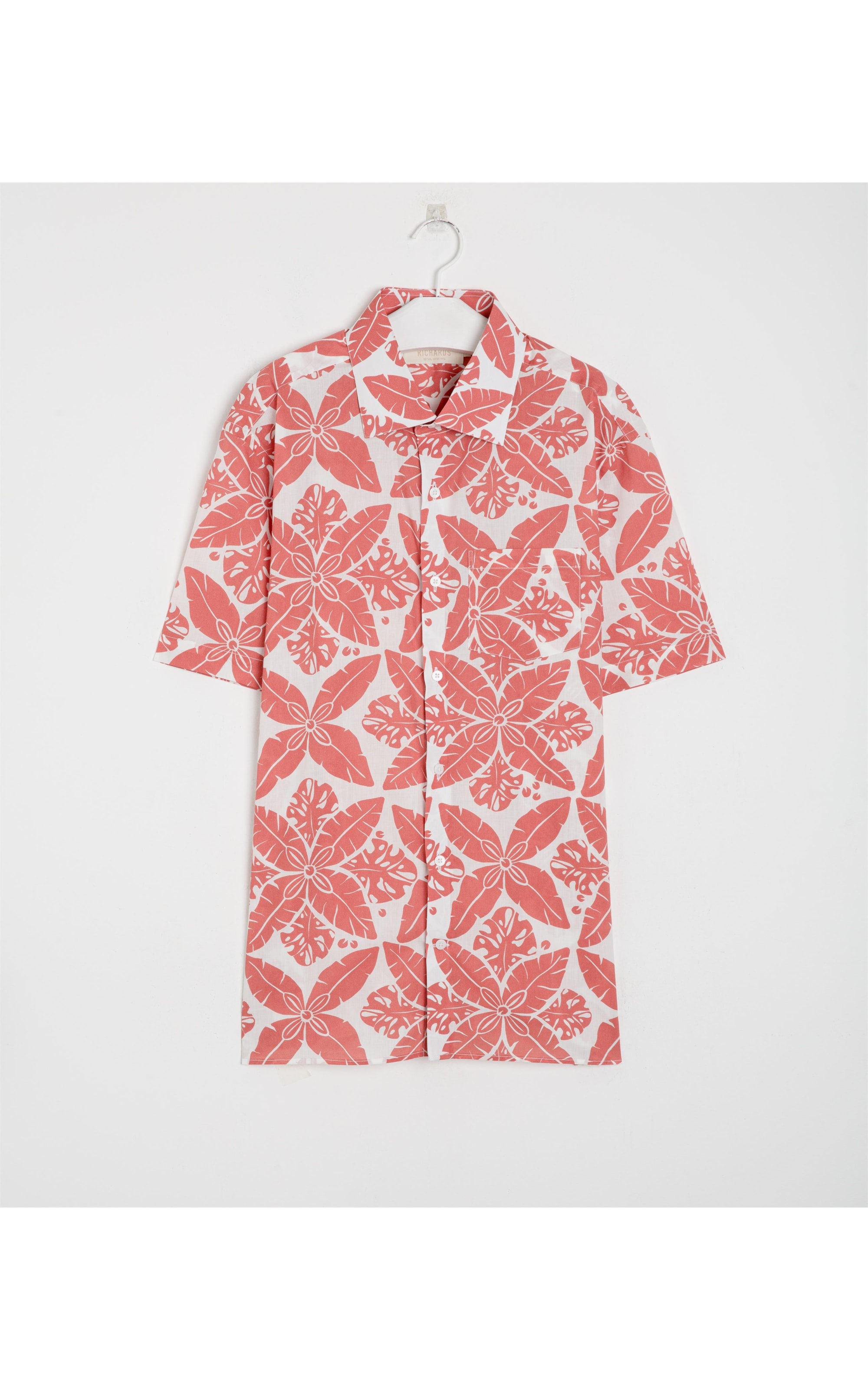 Camisa Estampada Banana Leaf Vermelho