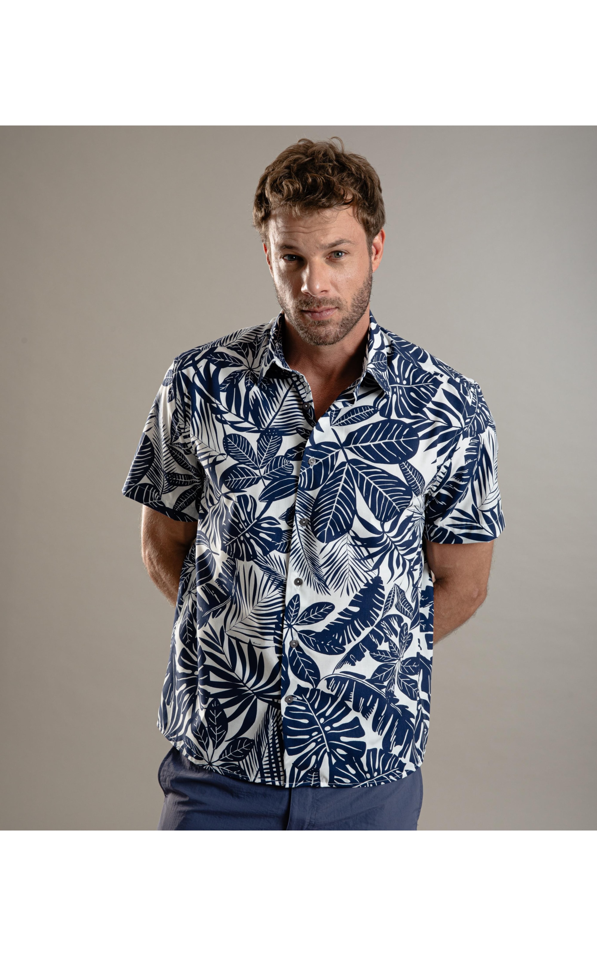 Camisa Estampada Folhas Mc Marinho