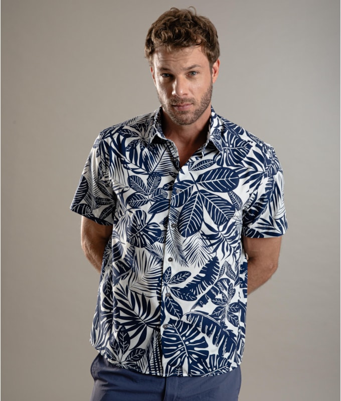 Camisa Estampada Folhas Mc Marinho