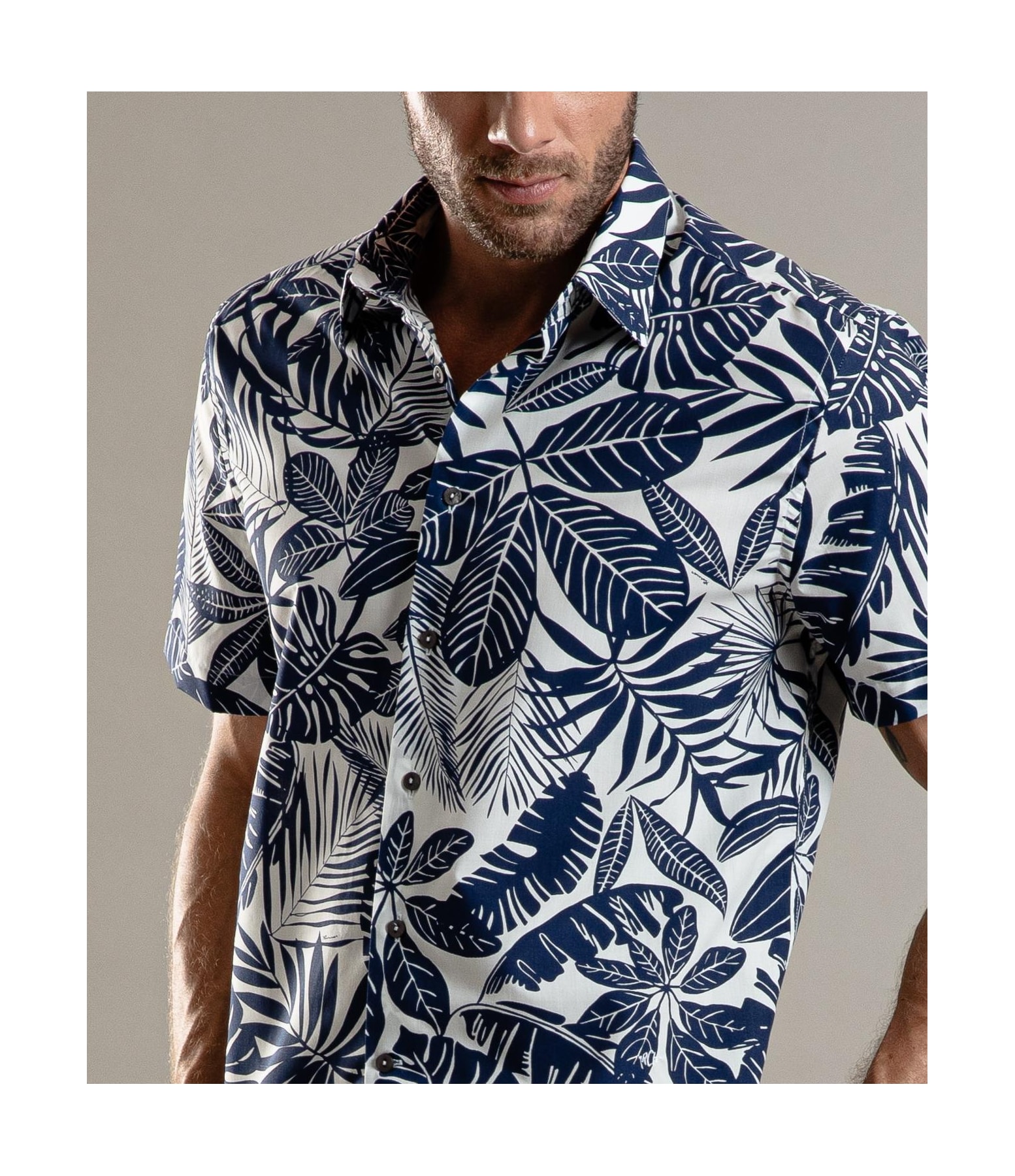 Camisa Estampada Folhas Mc Marinho