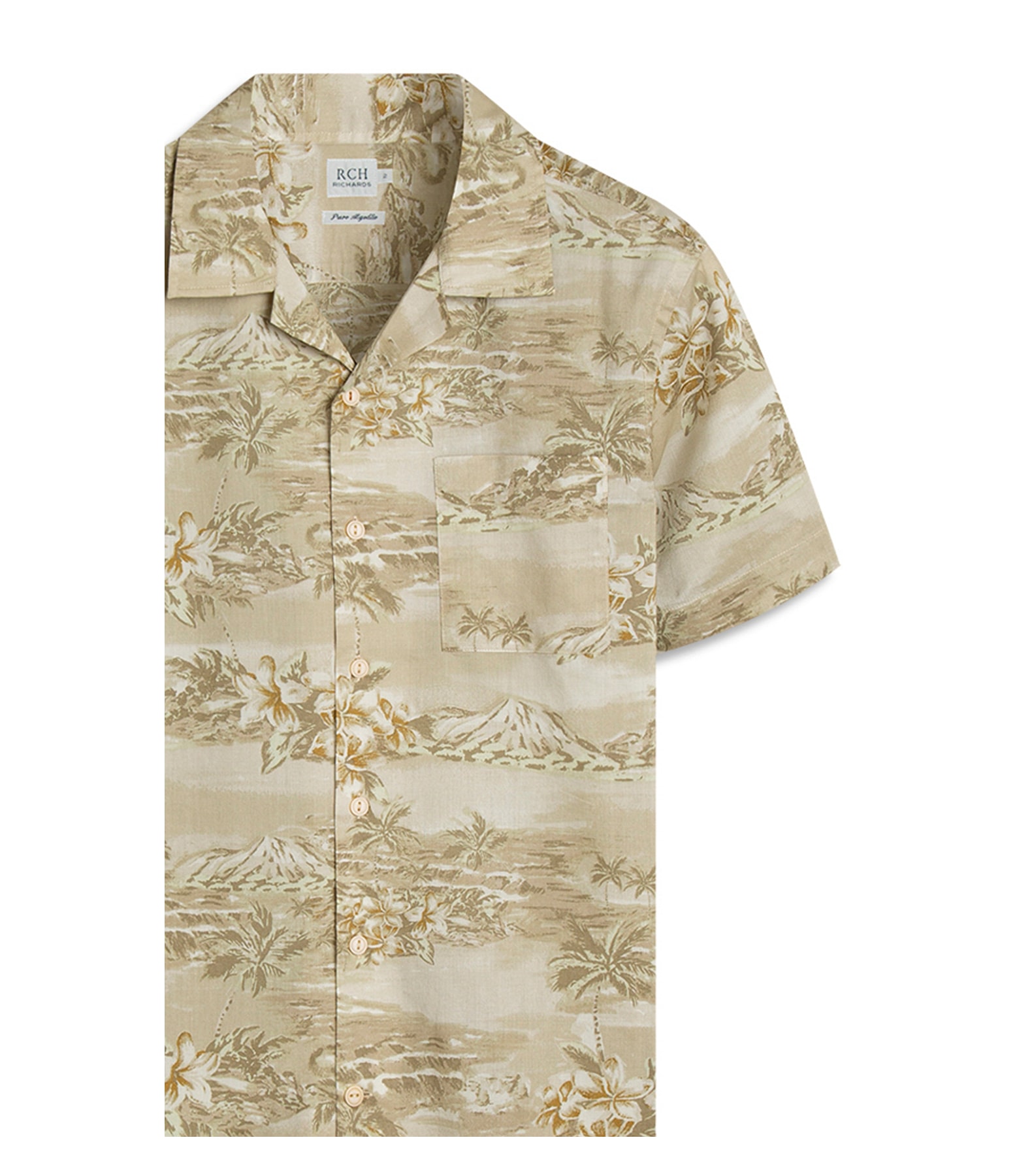 Camisa Estampada Oasis Mc Khaki