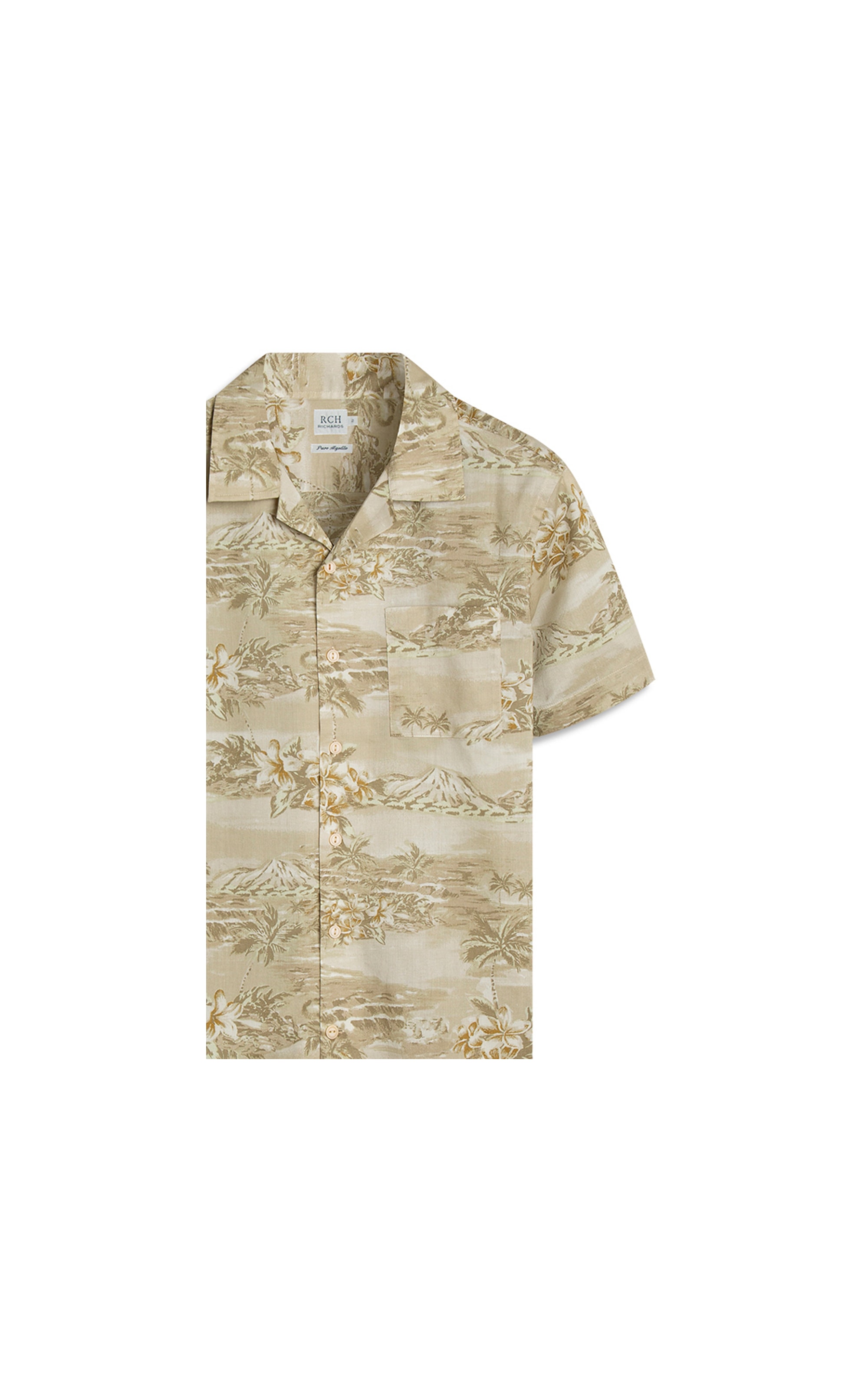 Camisa Estampada Oasis Mc Khaki