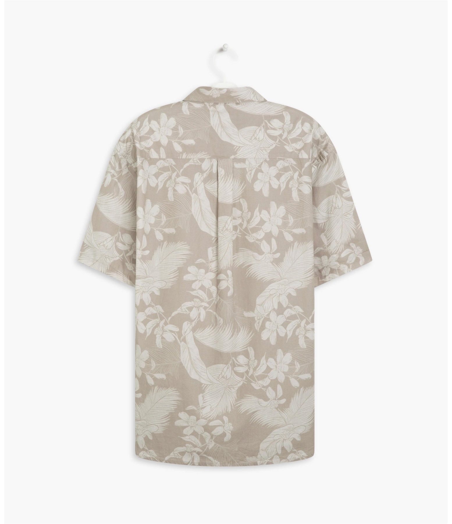 Camisa Estampada Tropical Mc Bege