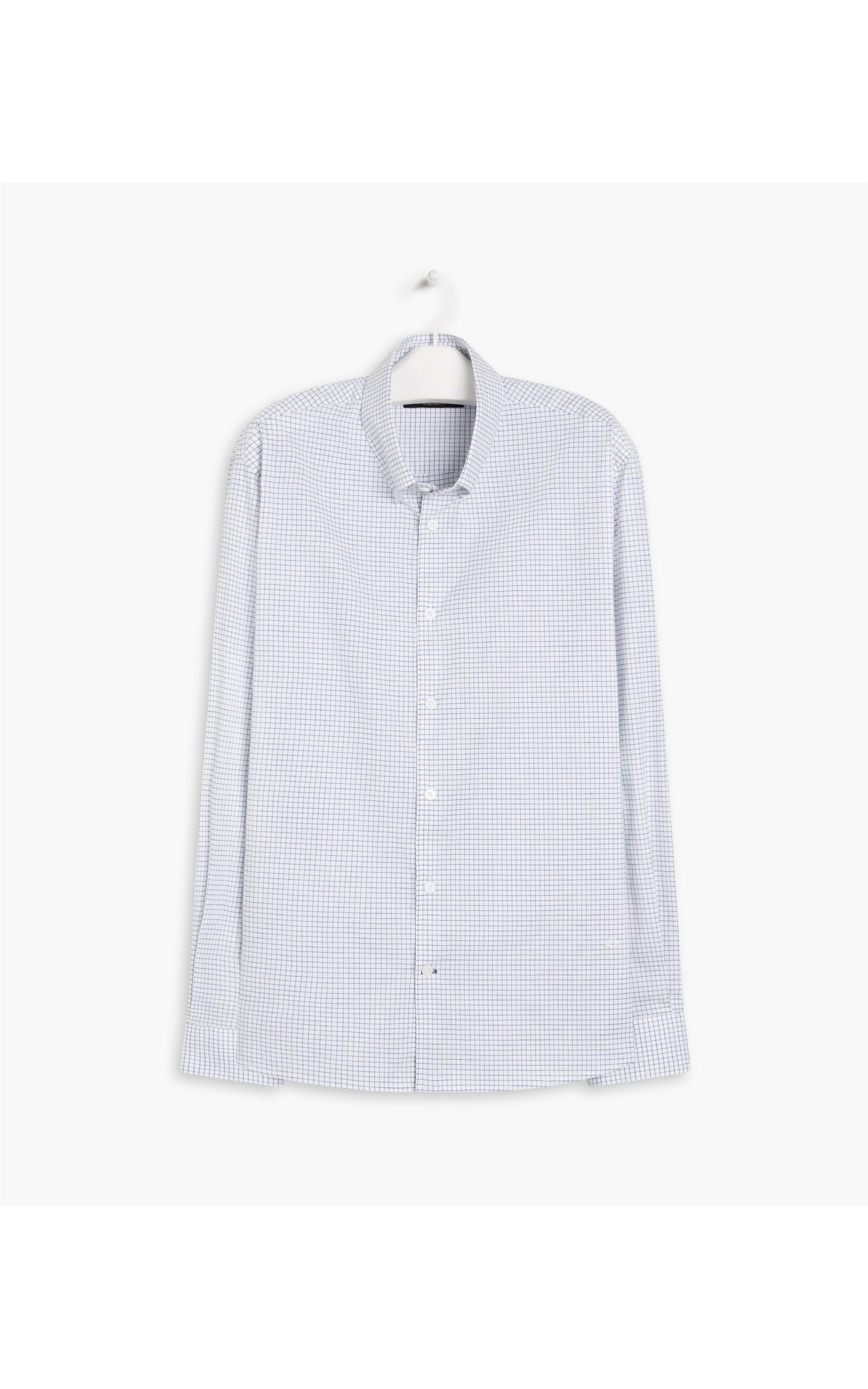 Camisa Estevão Listrada Ml Azul Bic
