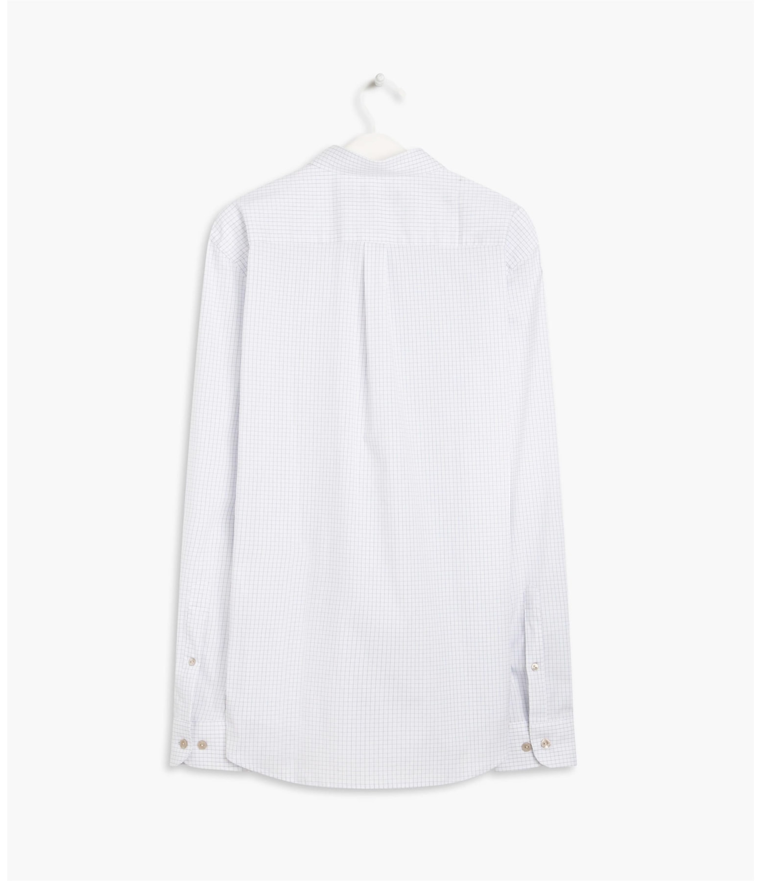 Camisa Estevão Listrada Ml  Cinza Claro