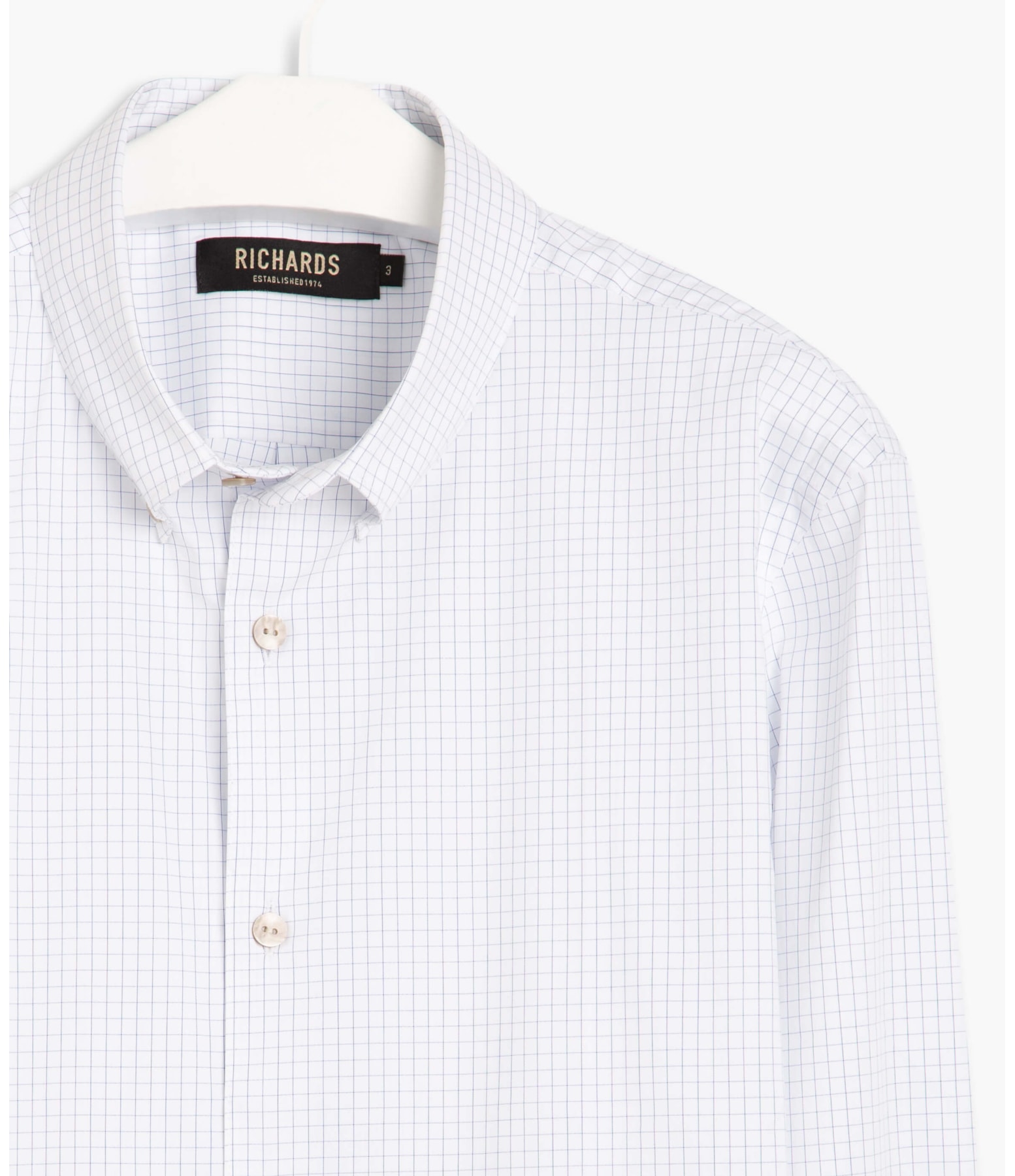 Camisa Estevão Listrada Ml  Cinza Claro