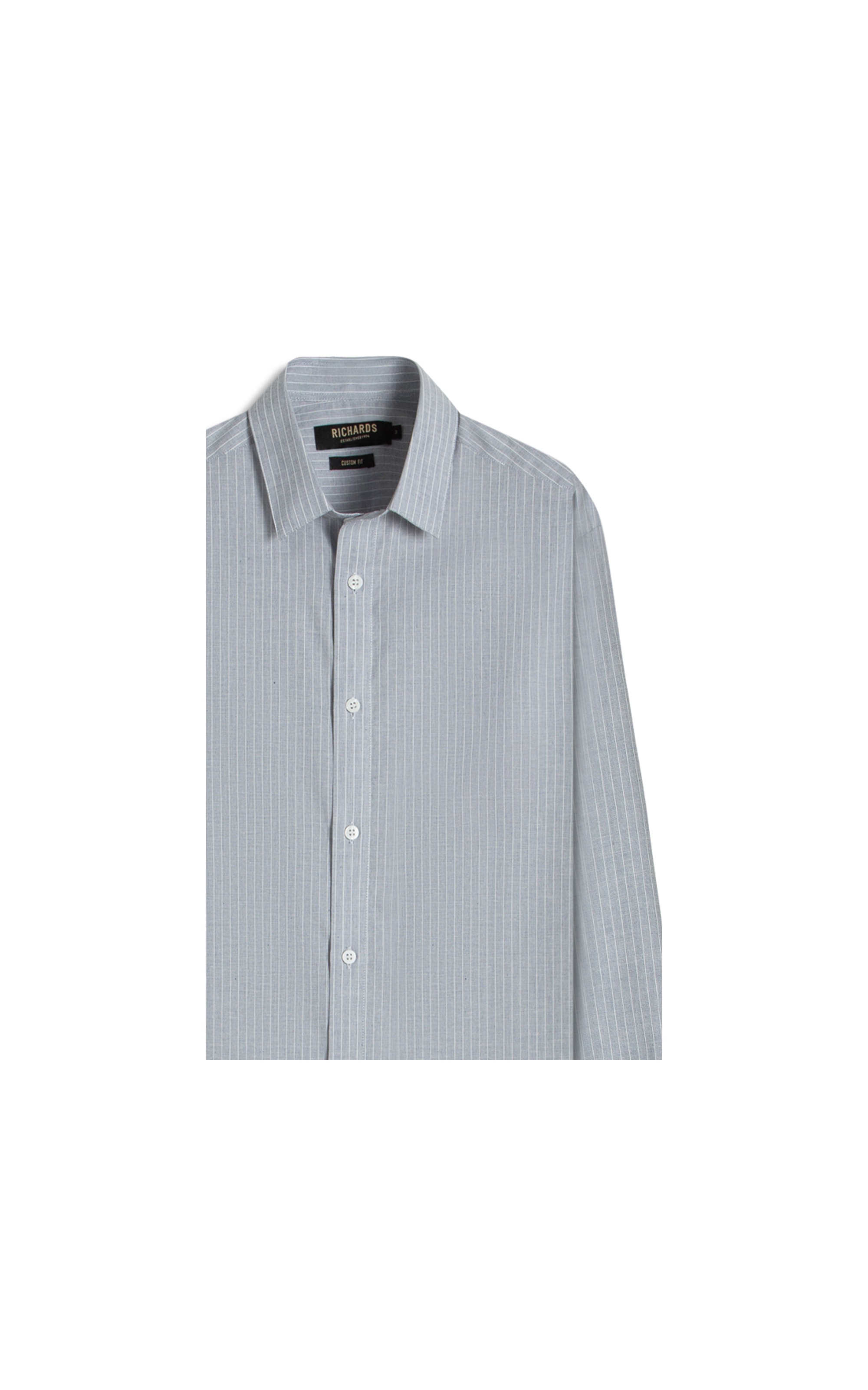 Camisa Fil a Fil Listrado Carlos Ml Marinho