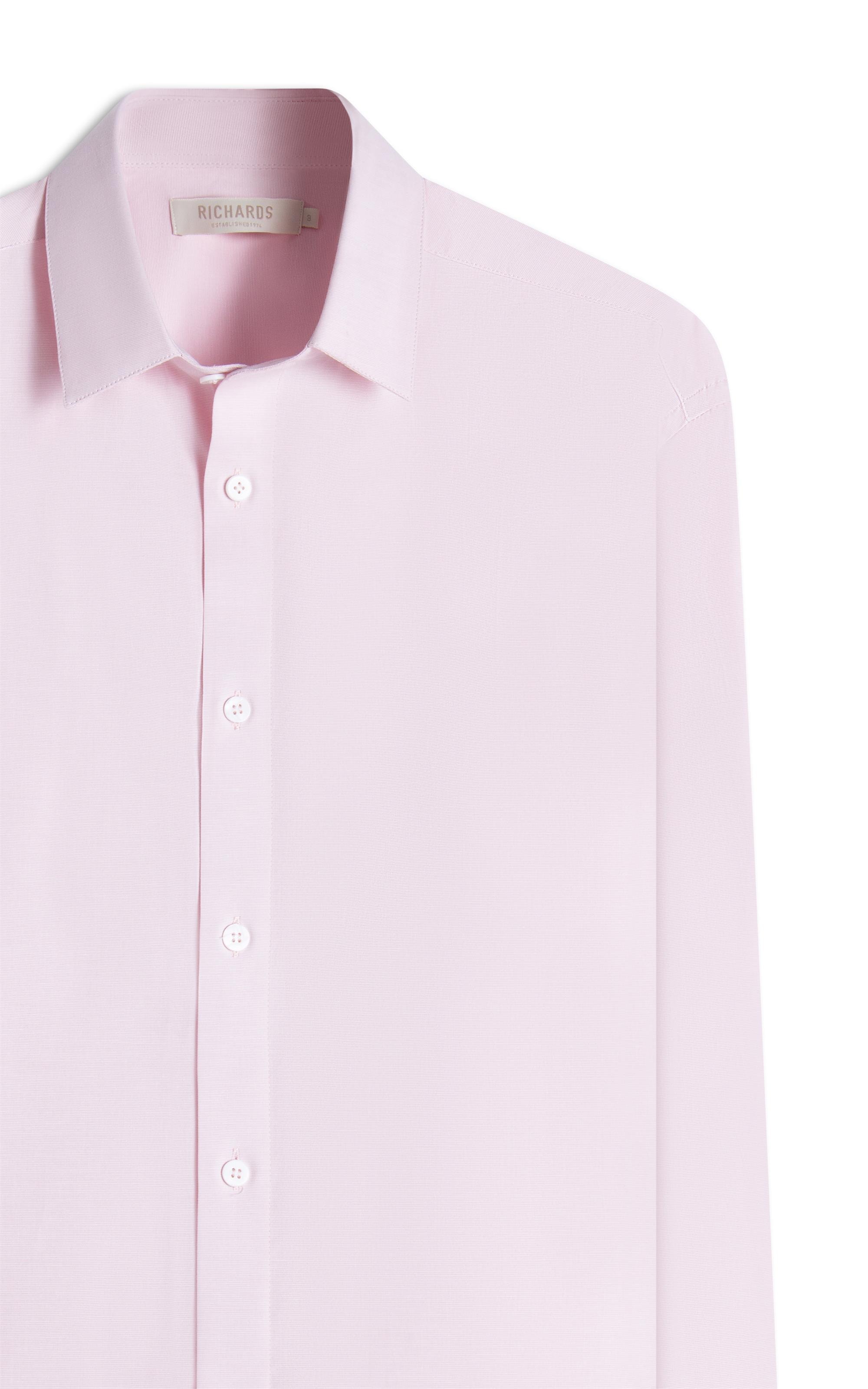 Camisa Fil a Fil Lucas Ml Rosa