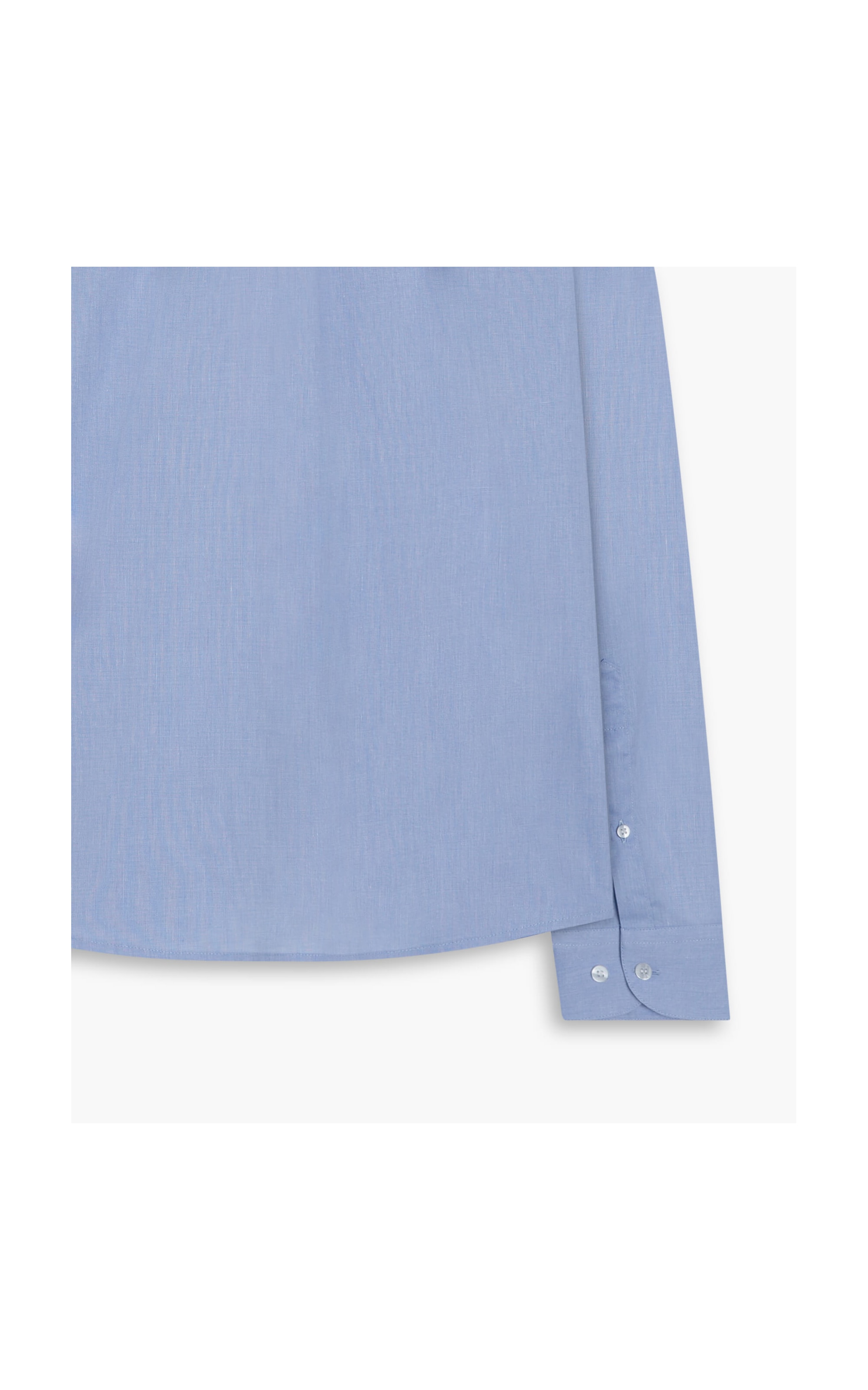 Camisa Fil a Fil Ml Azul Bic