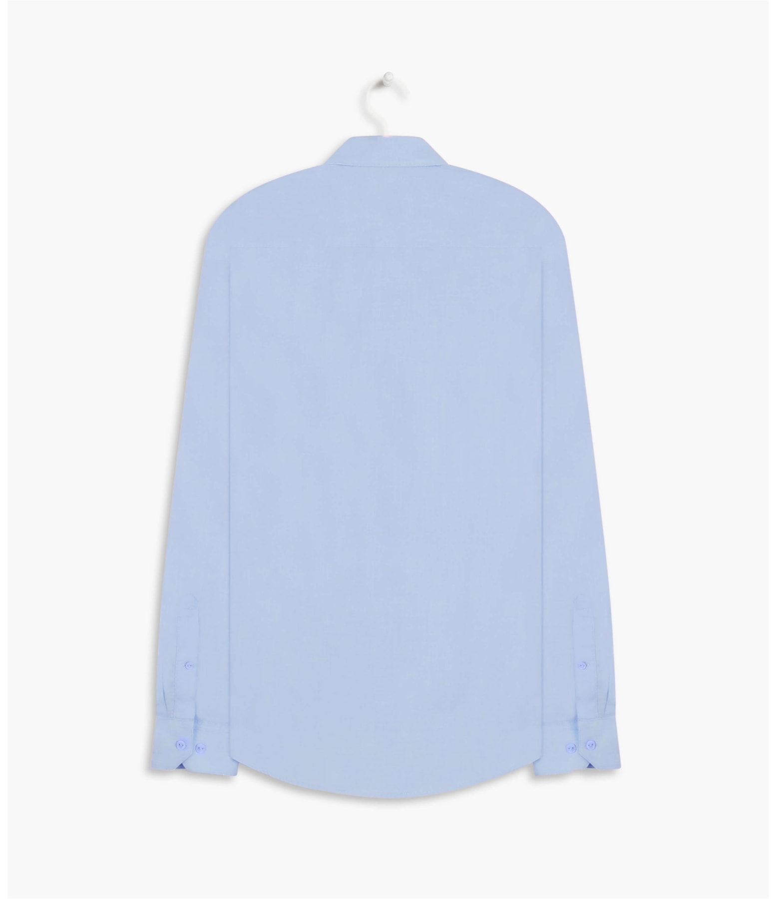 Camisa Fil a Fil Ml Azul Bic